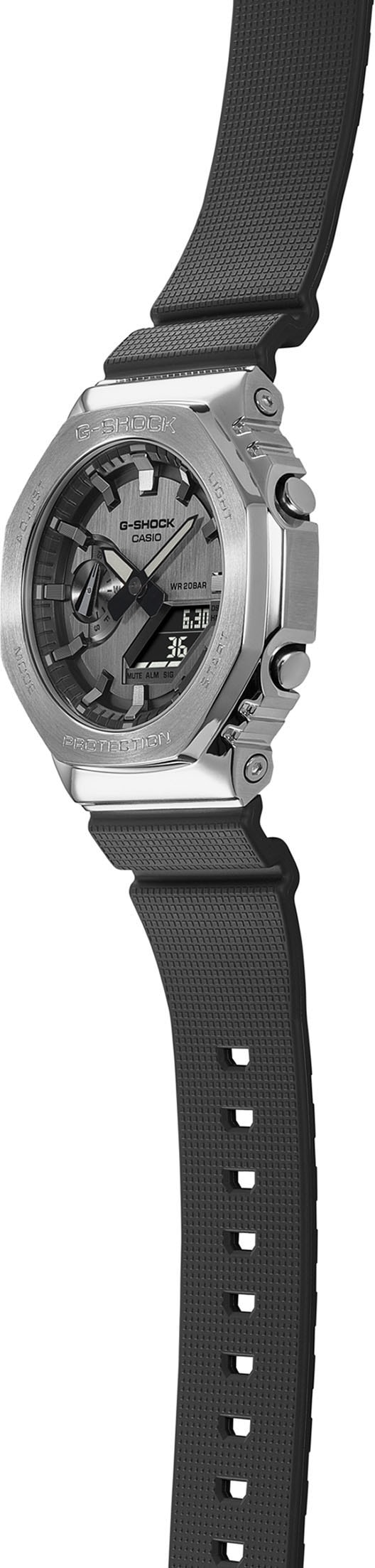CASIO G-SHOCK Chronograph, Quarzuhr,Armbanduhr,Herrenuhr,digital, bis 20 bar wasserd.Resinarmband