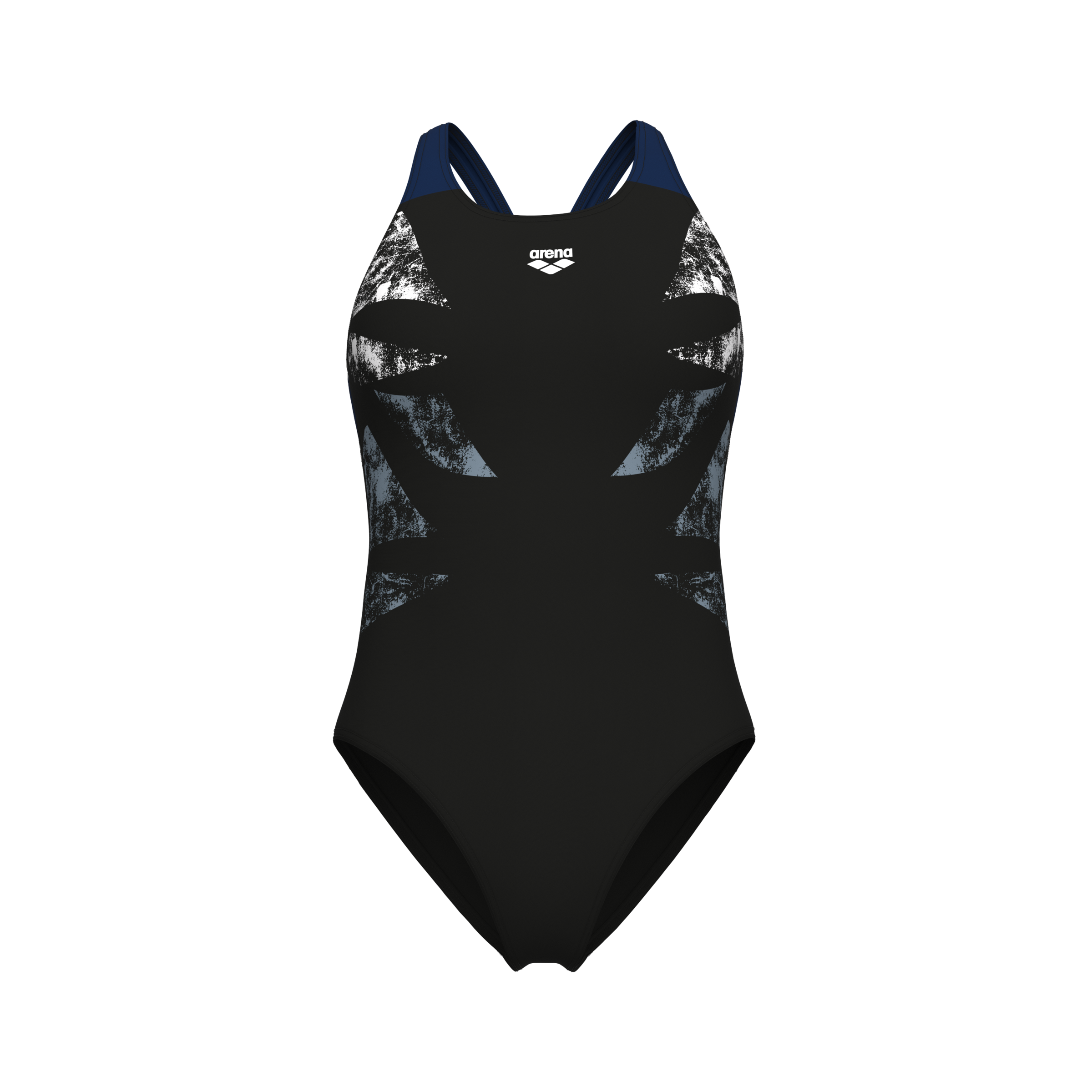Arena Badeanzug »WOMEN'S ARENA GRAPHIC SWIMSUIT V BACK L« 1 Stk. sportlich, für sportliche Aktivitäten, mit Elasthan-Anteil
