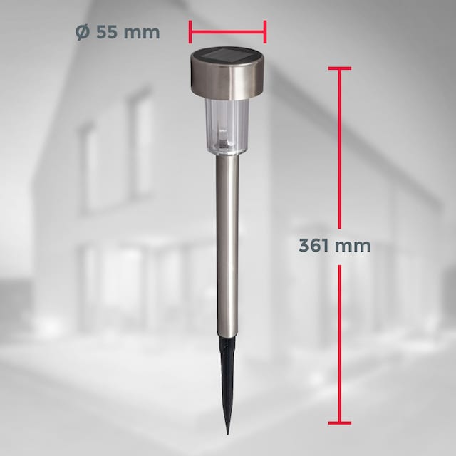 mit flammig-flammig, Garantie LED Erdspießleuchte 12 B.K.Licht IP44, XXL LED | online Solarleuchte Jahren 12er-Set, Solar-Wegleuchte, mit kaufen 3 Dämmerungssensor«, »BK_SL1482 LED Solar-Panel