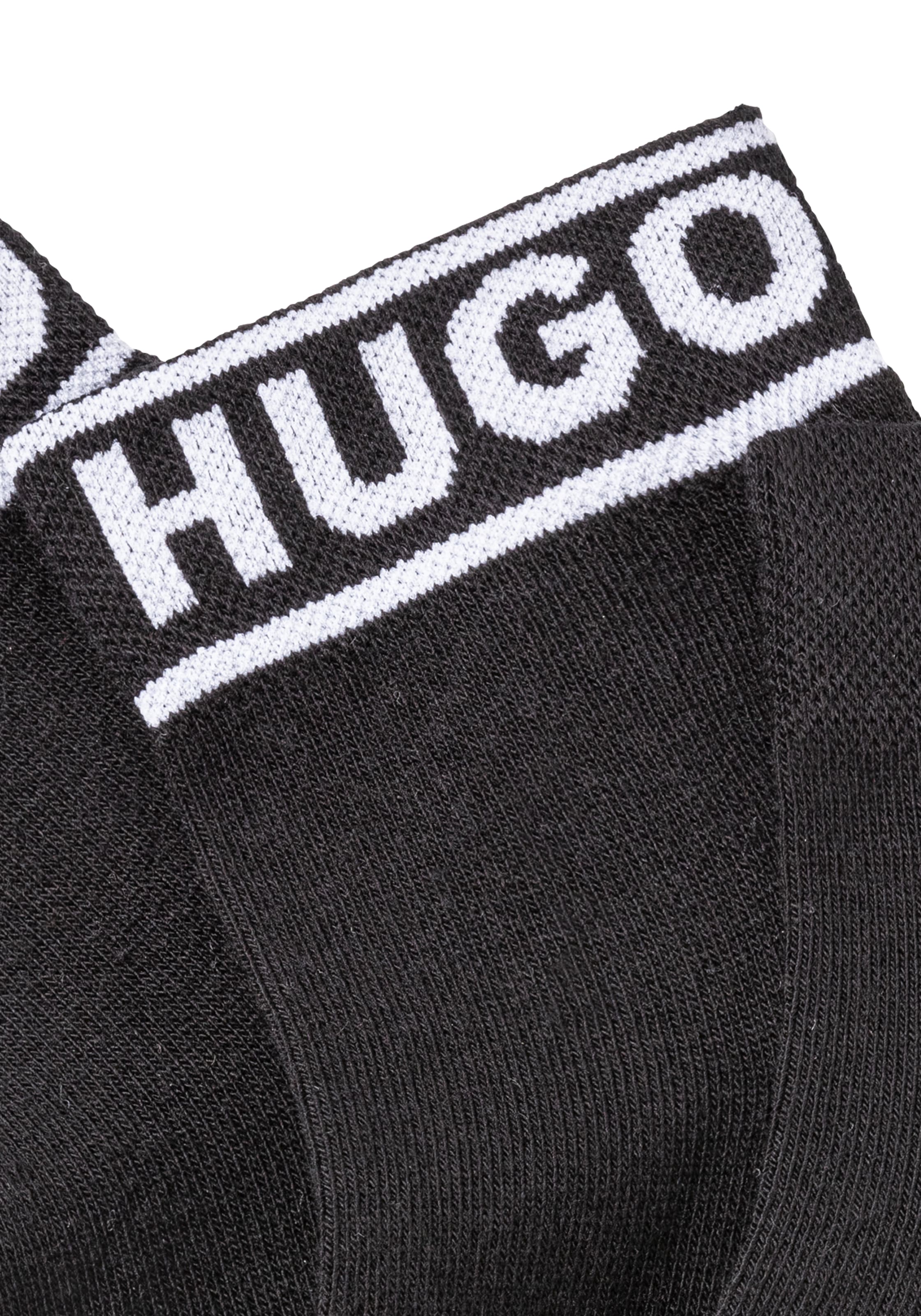 HUGO Underwear Freizeitsocken »2P SH LOGO CC W«, (Set, 2 Paar, 2er), mit Logobund