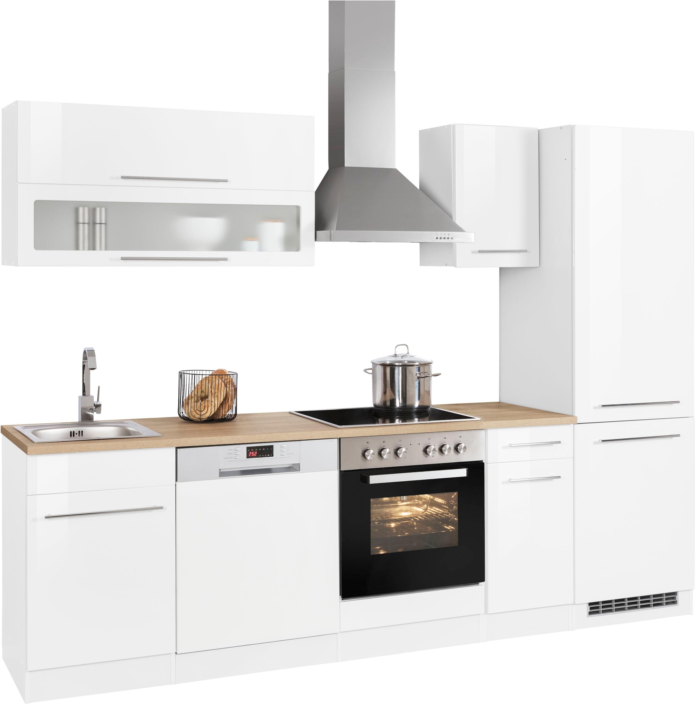 KOCHSTATION Küchenzeile »KS-Eton«, ohne E-Geräte, Breite 270 cm