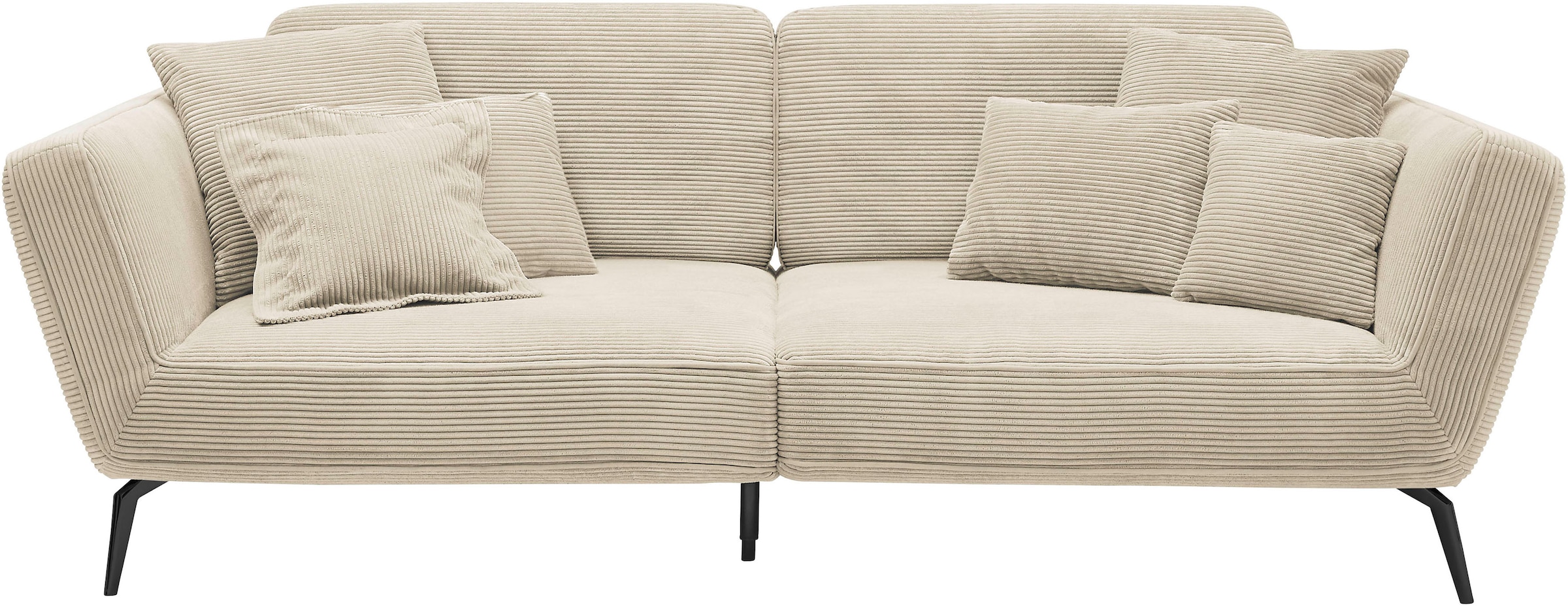 Big-Sofa »SO 4500 Mega-Sofa, mega bequem, Cord Bezug«, Füße in zwei Farben, wahlweise...