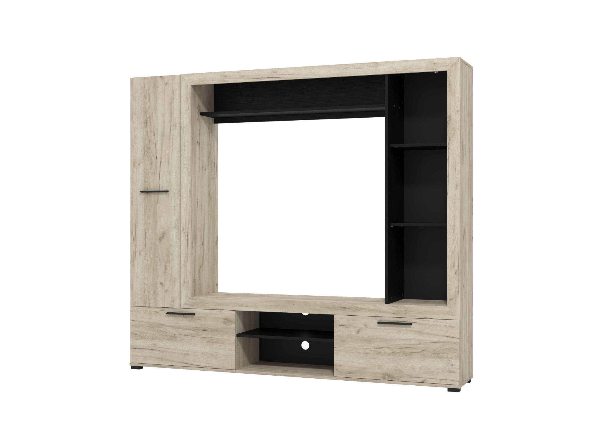 Home affaire Wohnwand »Lorca Medienwand, Wohnzimmerwand, TV-Wand« 4 Stk. tlg.