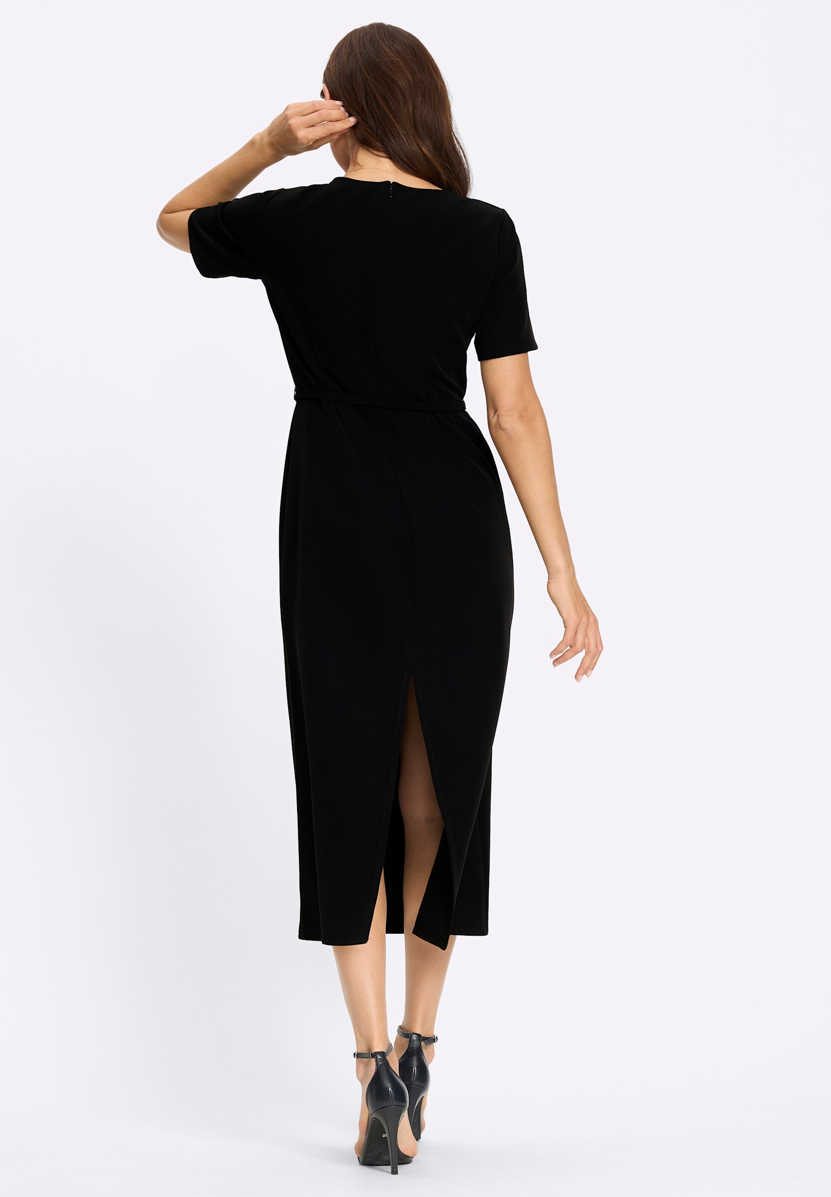 heine Etuikleid »Web-Kleid Webkleid inklusive Gürtel« Ohne Taschen