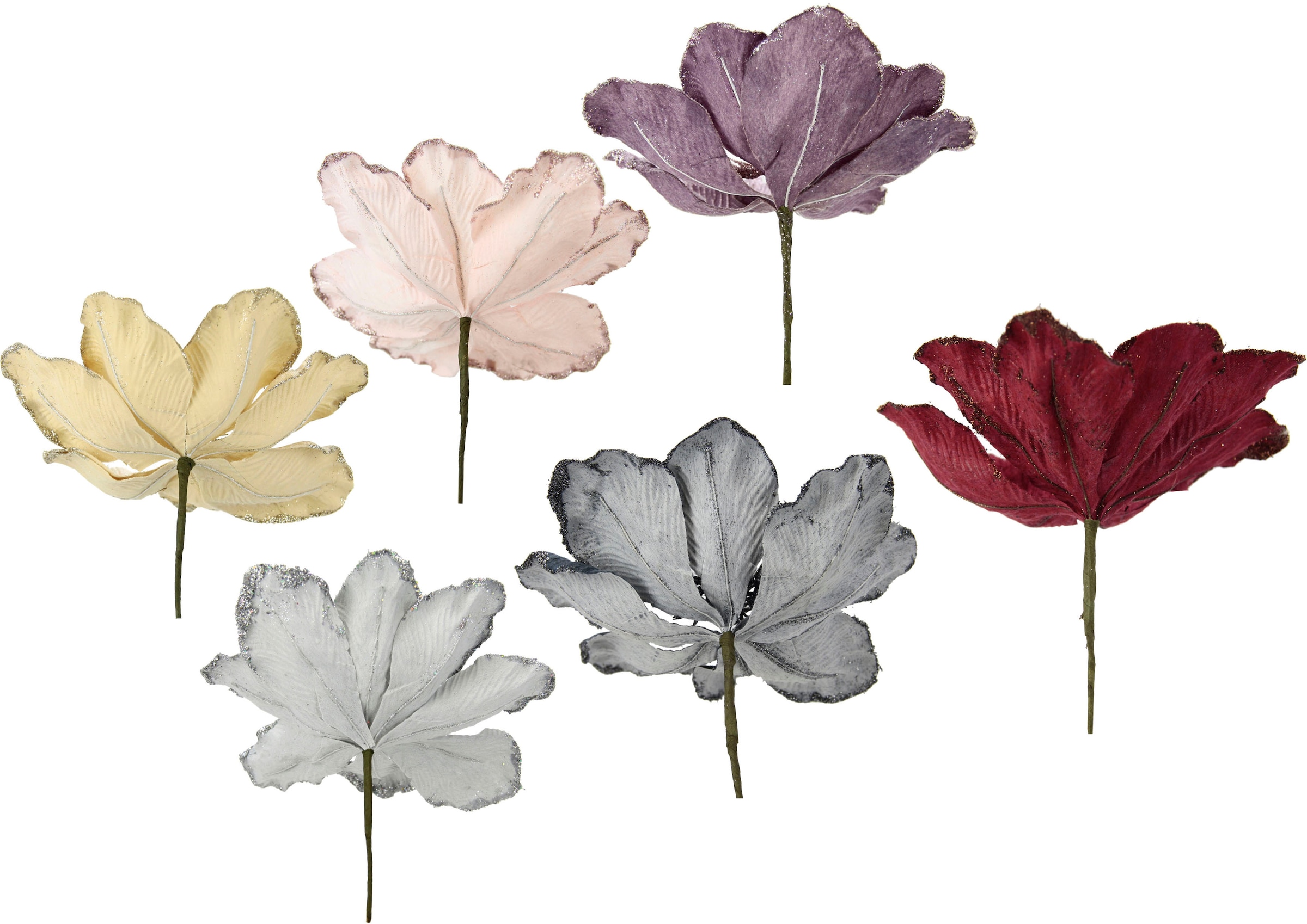 Dekoblume, Kunstblume I.GE.A. kaufen Set bequem »Magnolie«, 6er Kunstblume,