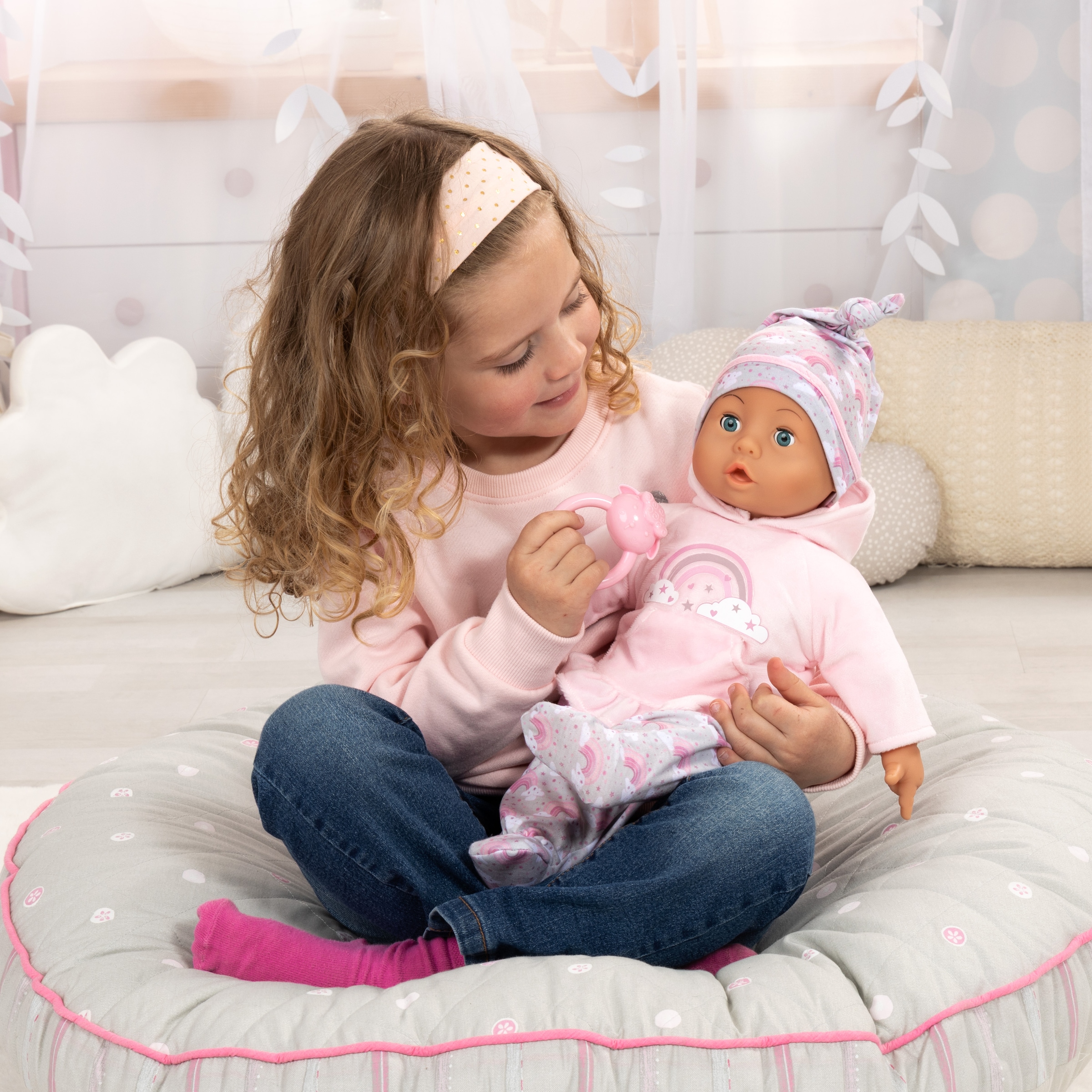 Bayer Babypuppe »Bambolina 46 cm« mit Funktionen