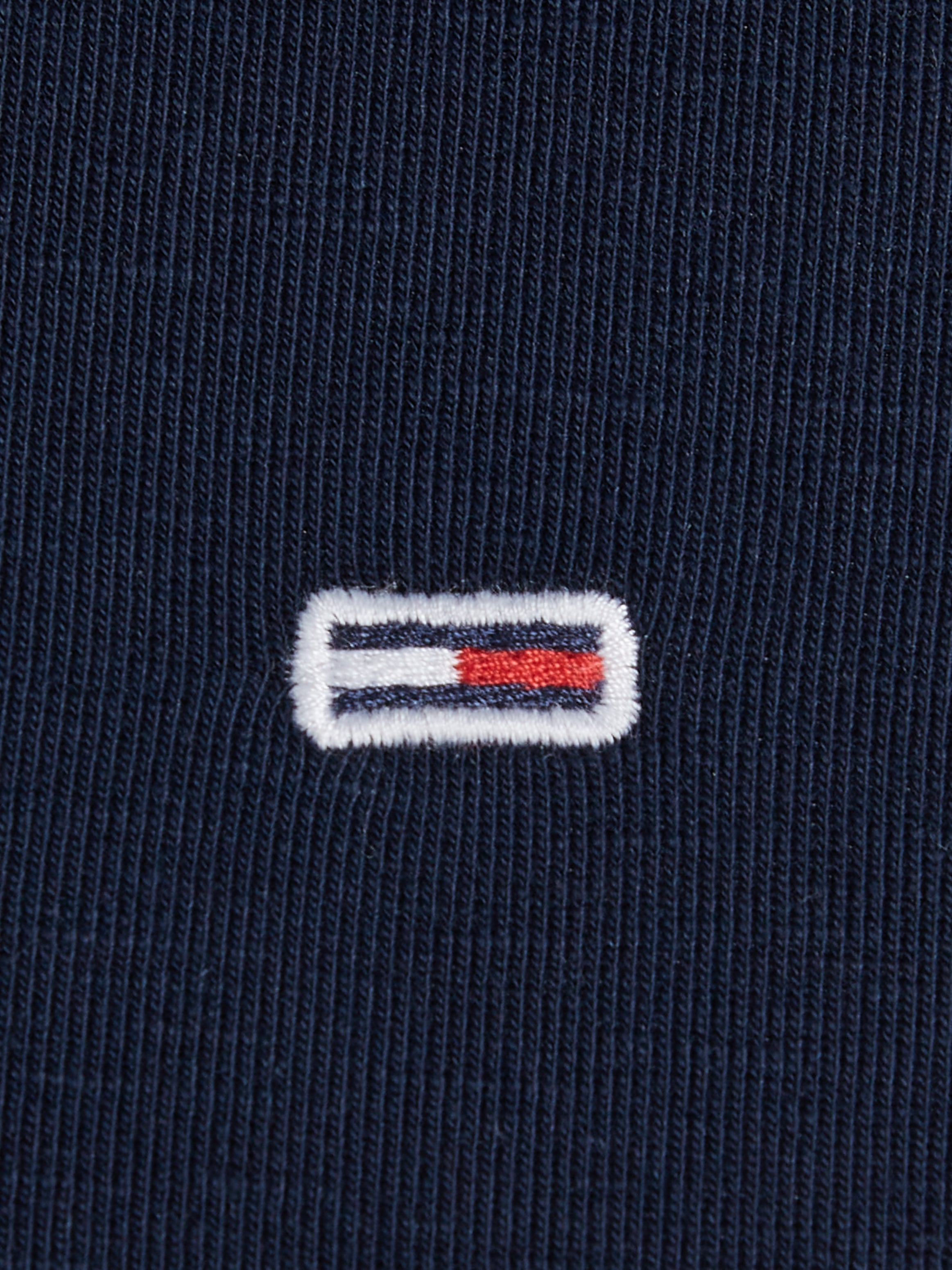 Tommy Jeans T-Shirt »TJW SLIM CRP BABYLOCK RIB TEE«, mit gewelltem Abschlüssen am Ärmel & Saum