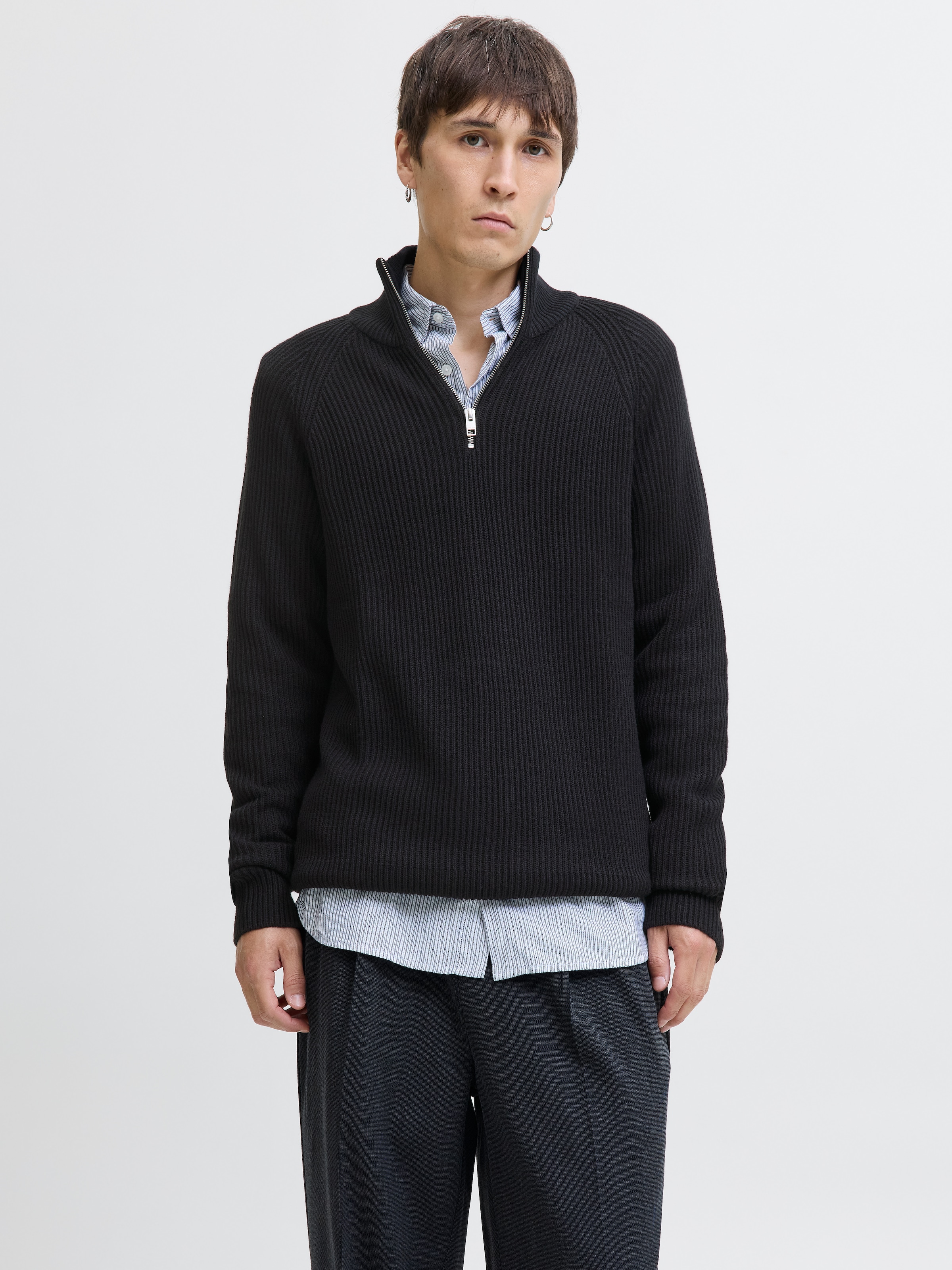 Jack & Jones Troyer »JJPANNEL KNIT HALF ZIP AW25«