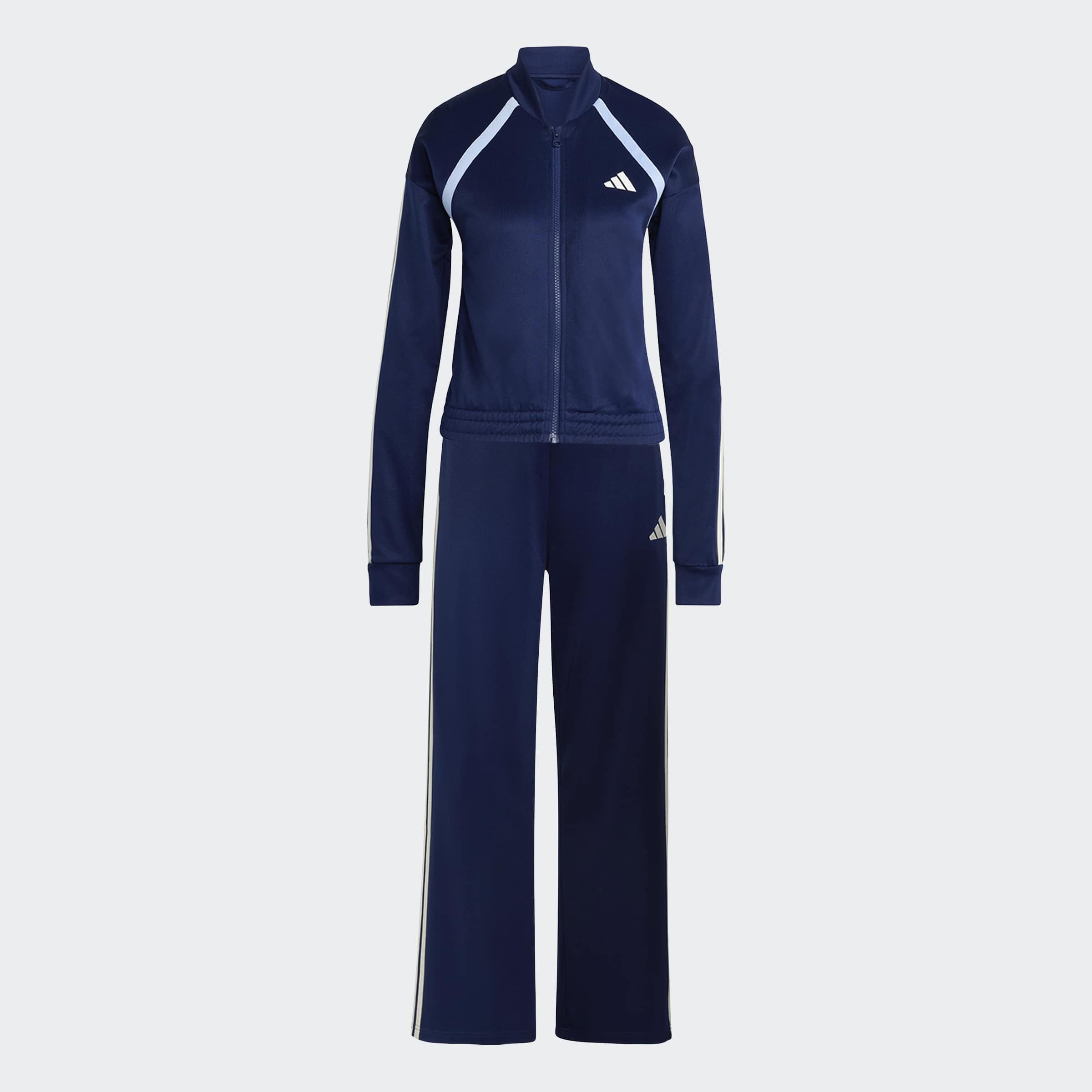 adidas Sportswear Trainingsanzug »TEAMSPORT« 2 tlg. Jacke schmal geschnitten; Hose regulär geschnitten, hoher Bund