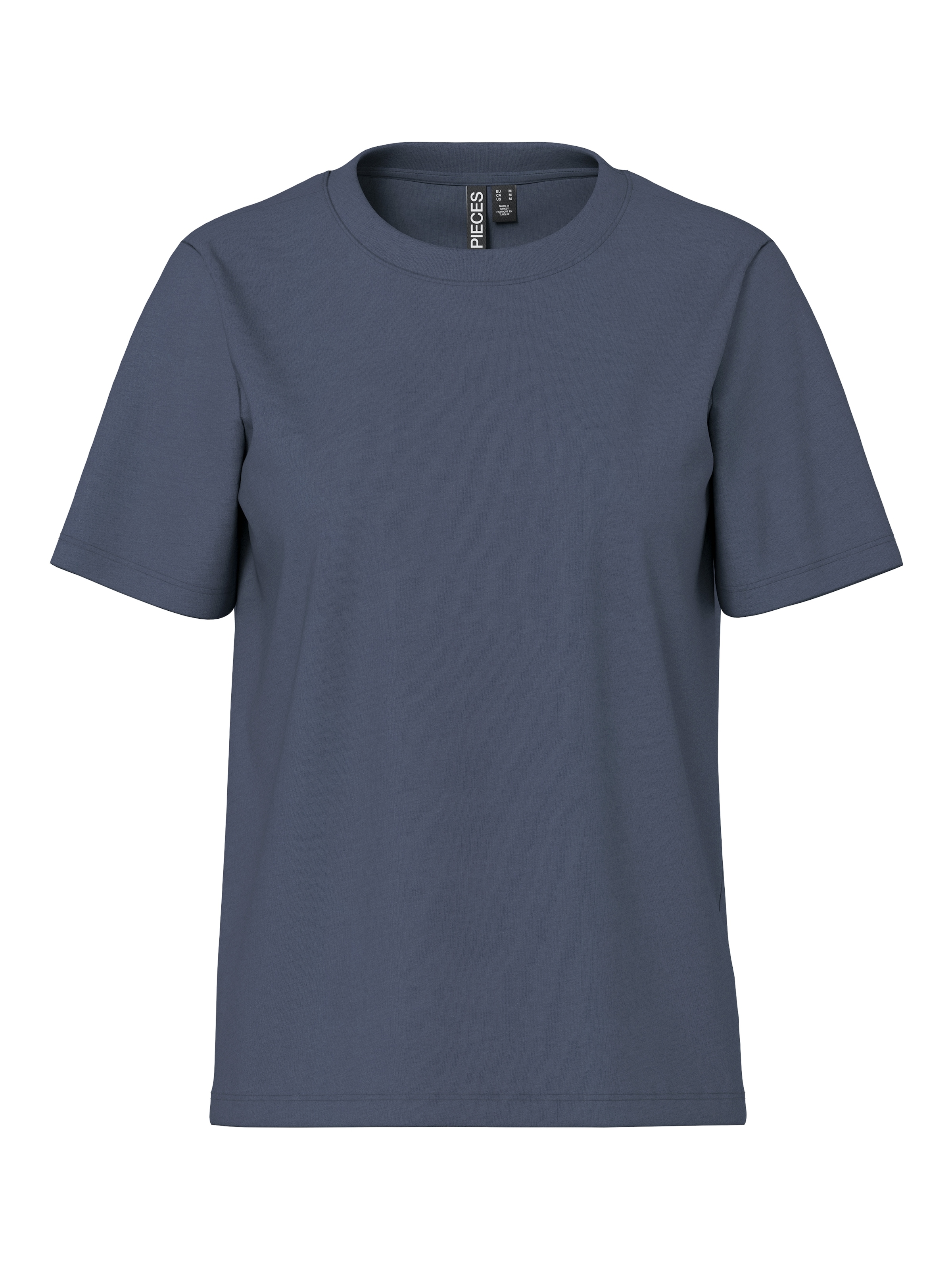pieces Rundhalsshirt »PCRIA SS SOLID TEE NOOS BC« Baumwolle, regular fit