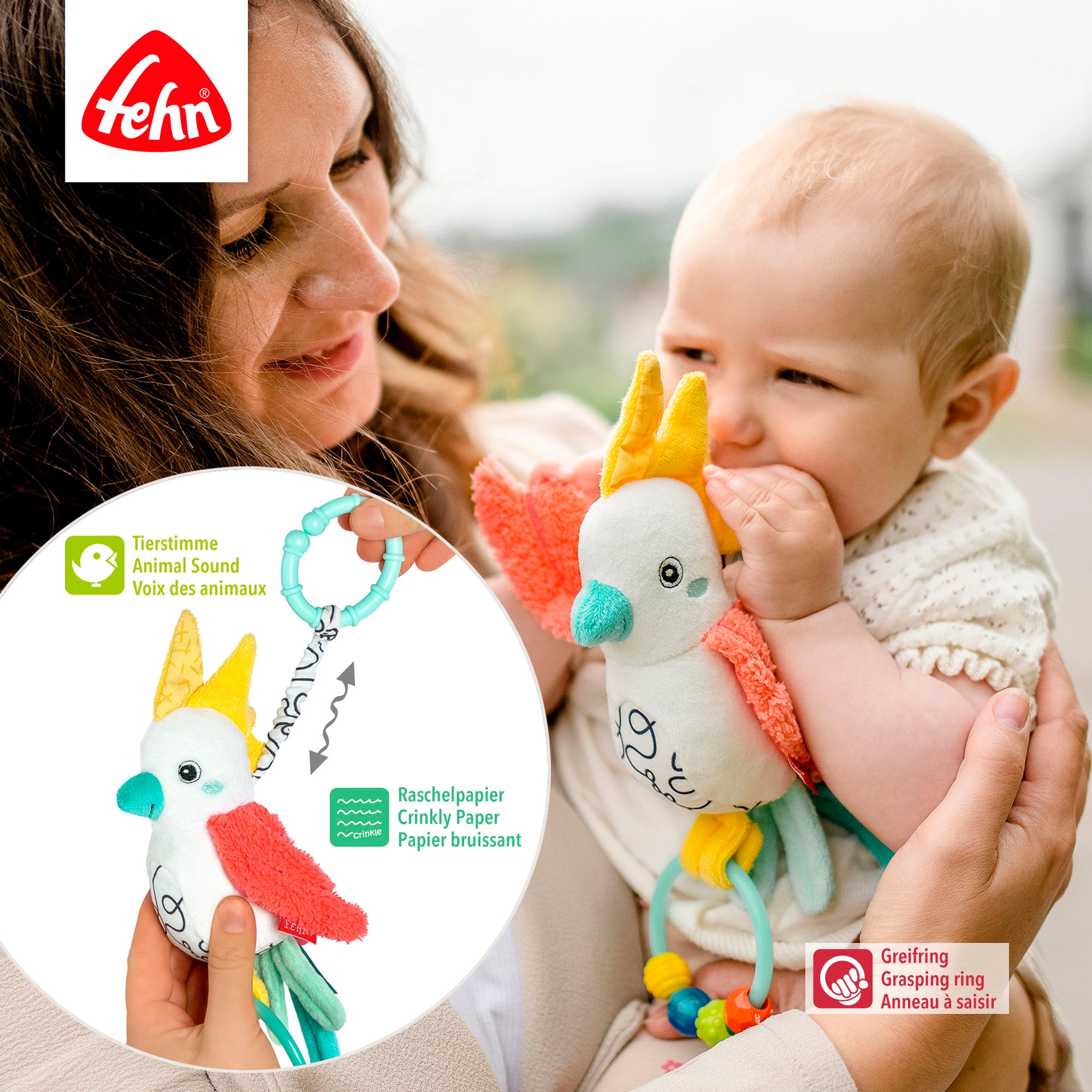 Fehn Greifspielzeug »DoBabyDoo, Zwitscher-Vogel«