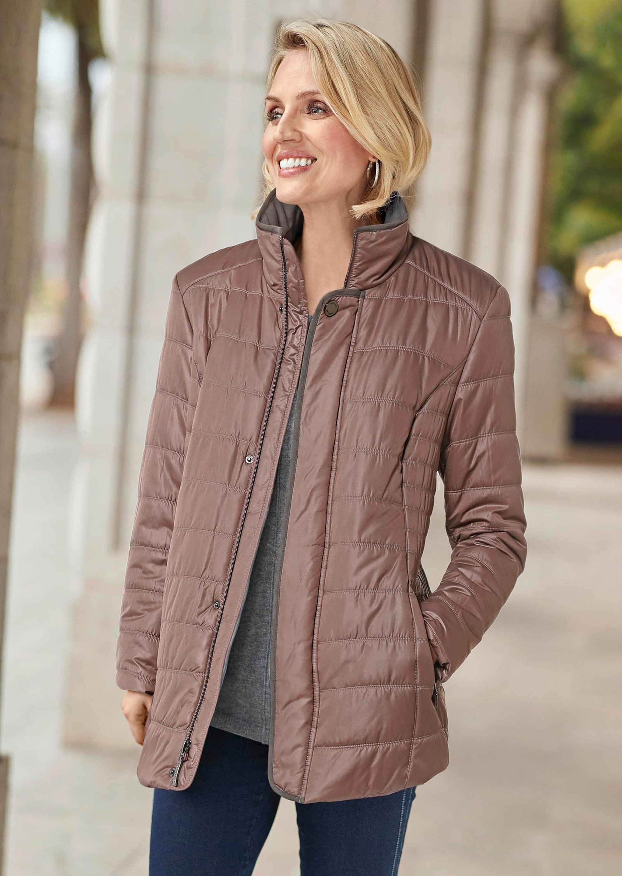 GOLDNER Winterjacke »Kurzgröße Detailreiche Steppjacke«