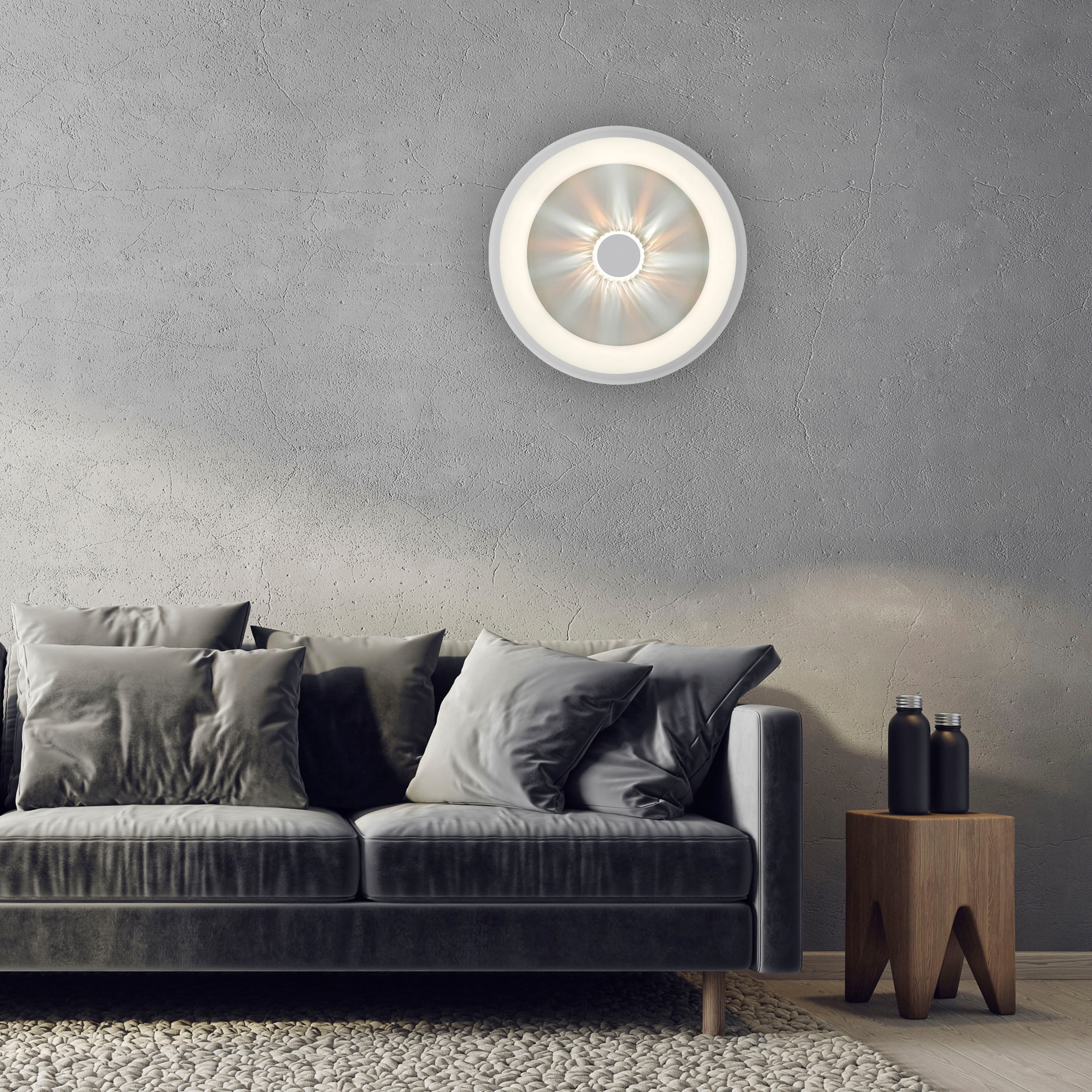 JUST LIGHT Deckenleuchte »VERTIGO« LED-Board 1 Stk. warmweiß - kaltweiß CCT über Fernbedienung, Funk inkl., separat steuerbar über FB, Memory