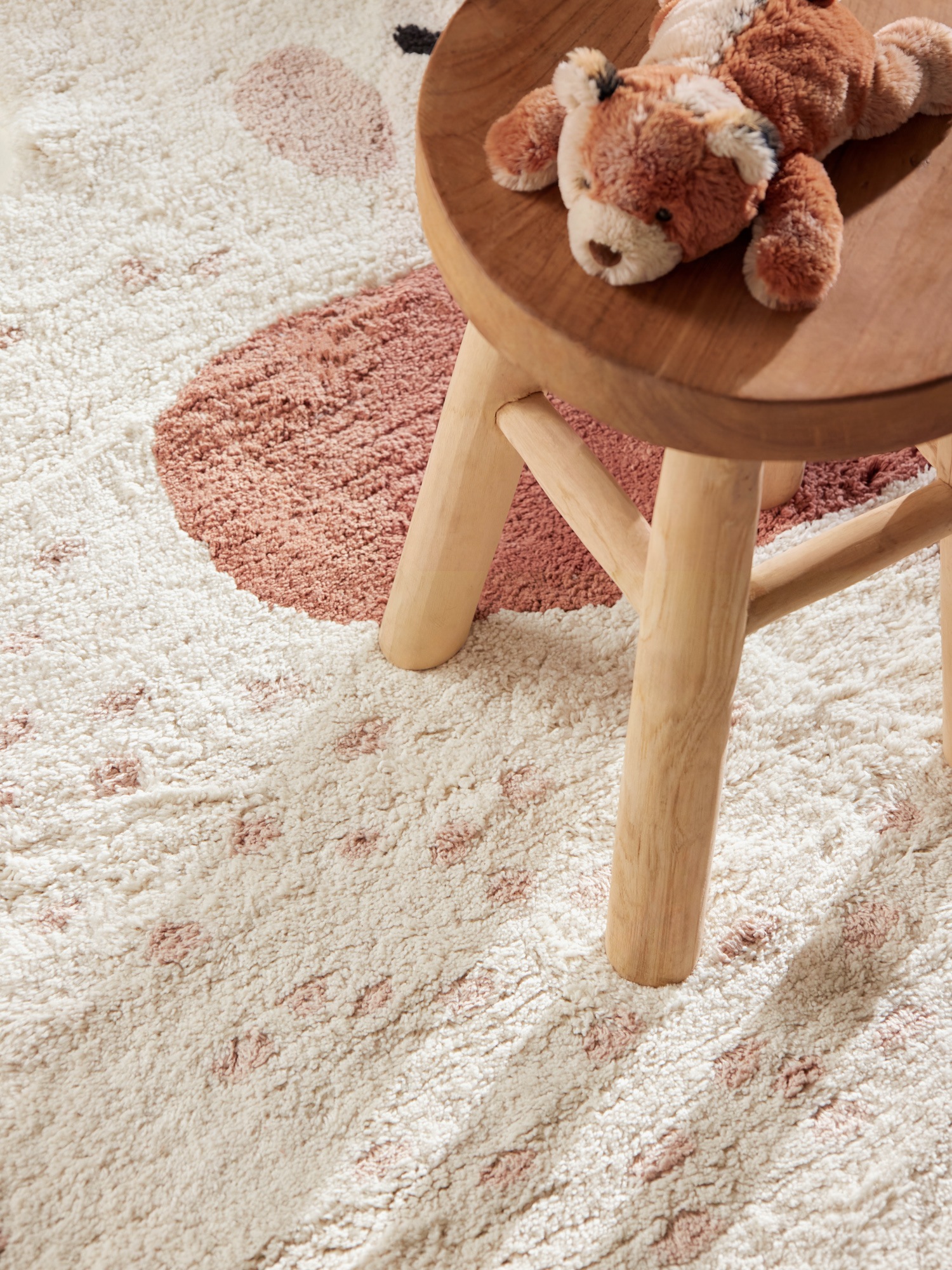 HANSE Home Kinderteppich »Emmi« Motivform 10 mm Höhe Waschbar, Handgemacht, Weich, Rutschfest, Spielteppich Kinderzimmer
