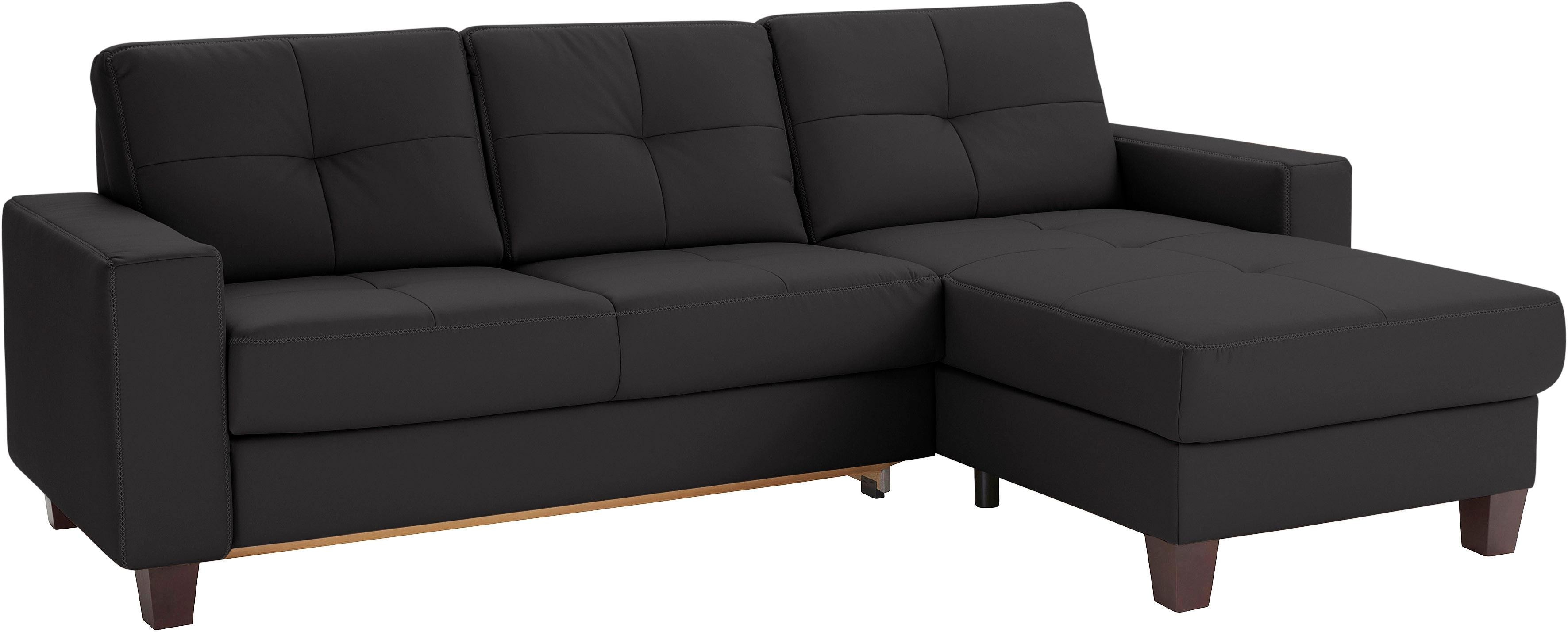 OTTO home Ecksofa "Varese" wahlweise mit Schlaffunktion und Vorziehfunktion