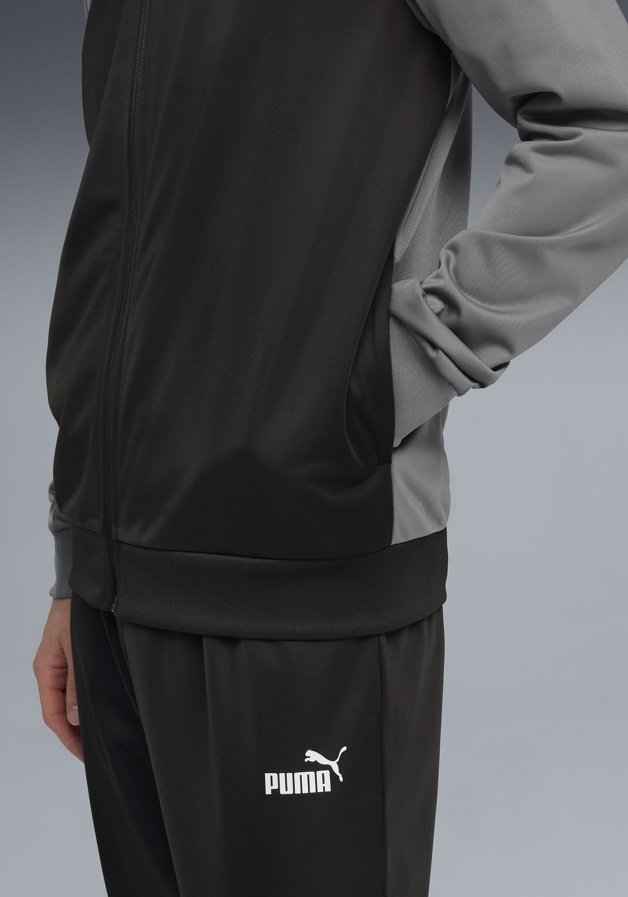 PUMA Trainingsanzug »POLY COLORBLOCK SUIT« 2 tlg. ohne Kapuze