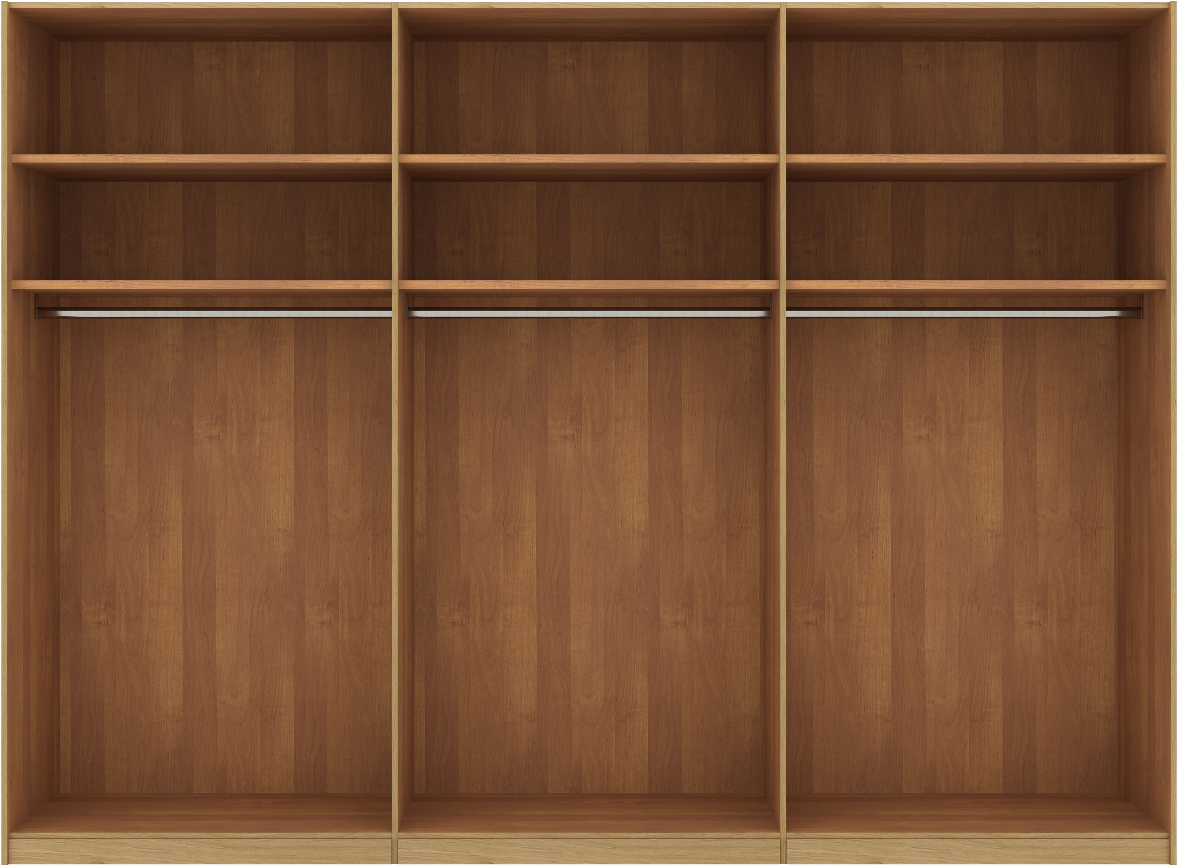 Musterring Schwebetürenschrank »Savona, Kleiderschrank, Schrank, Garderobe, mit Schiebetüren«, (Teilmassiv Bianco-Eiche, mit Spiegel oder Glas, MADE IN GERMANY), Türen Bianco-Eiche massiv, Spiegel-/Glastüren, eingelegte Chromleiste
