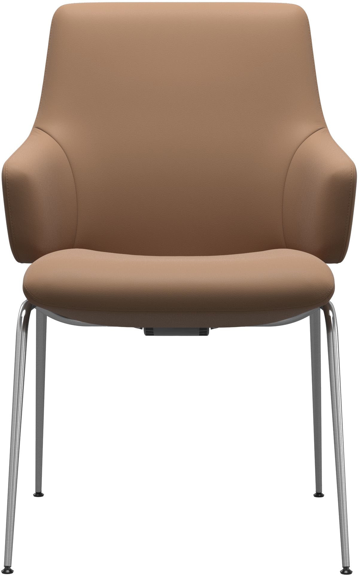 Stressless® Polsterstuhl »Laurel«, Leder BATICK, Low Back mit Armlehne, Größe L, mit Beinen aus Stahl in Chrom matt