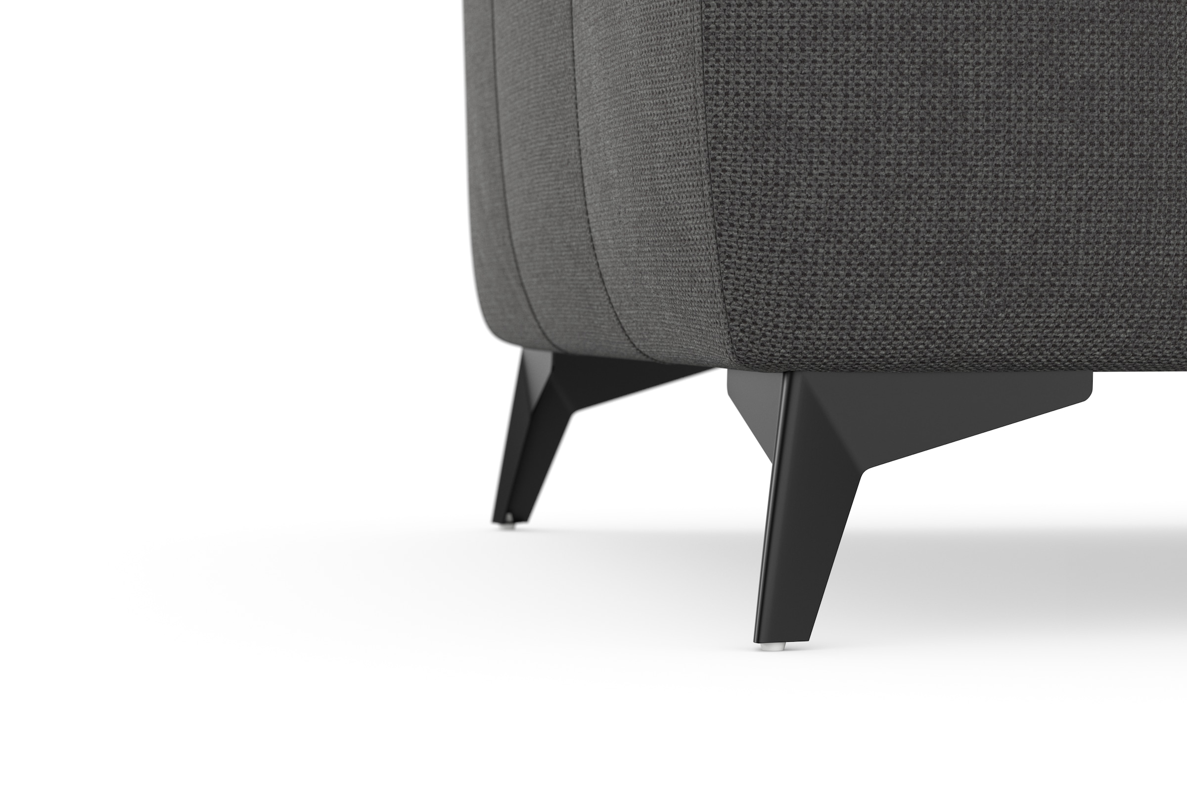 sit&more Ecksofa »Sinatra L-Form«, optinal mit Kopfteilverstellung und Armteilfunktion, Metallfüße