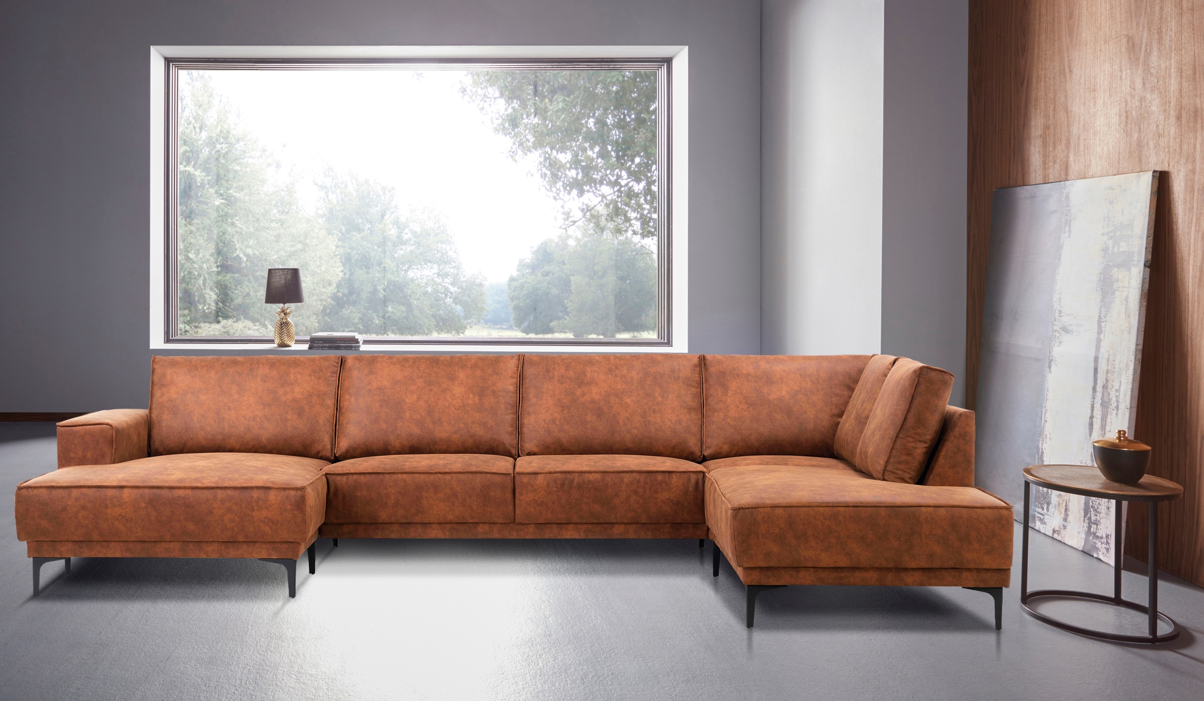 Places of Style Wohnlandschaft »Oland«, XXL, im zeitlosem Design und hochwertiger Verabeitung