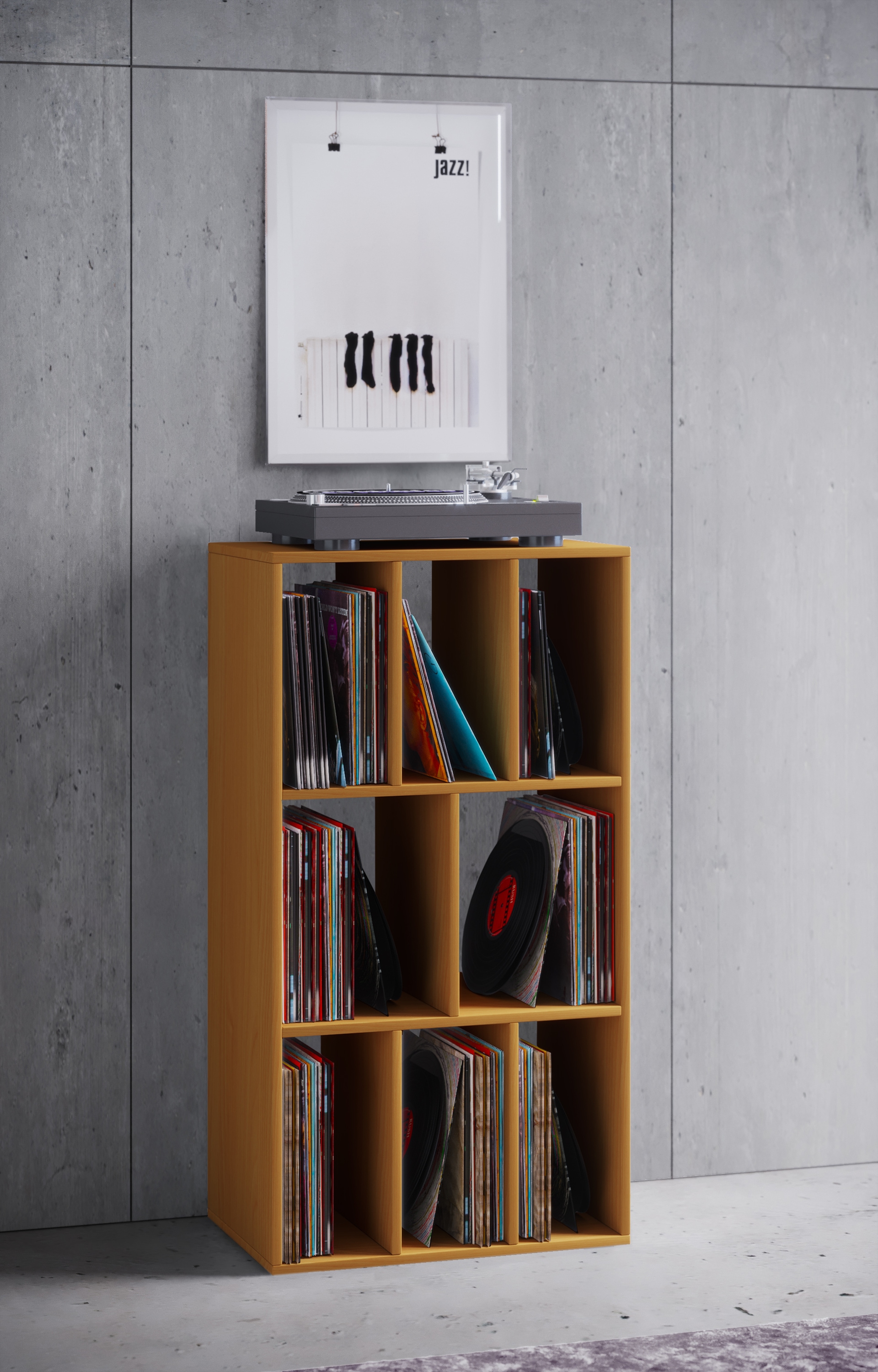 VCM Standregal »Schallplattenregal Raumteiler LP Schaltino« 1 Stk. tlg.