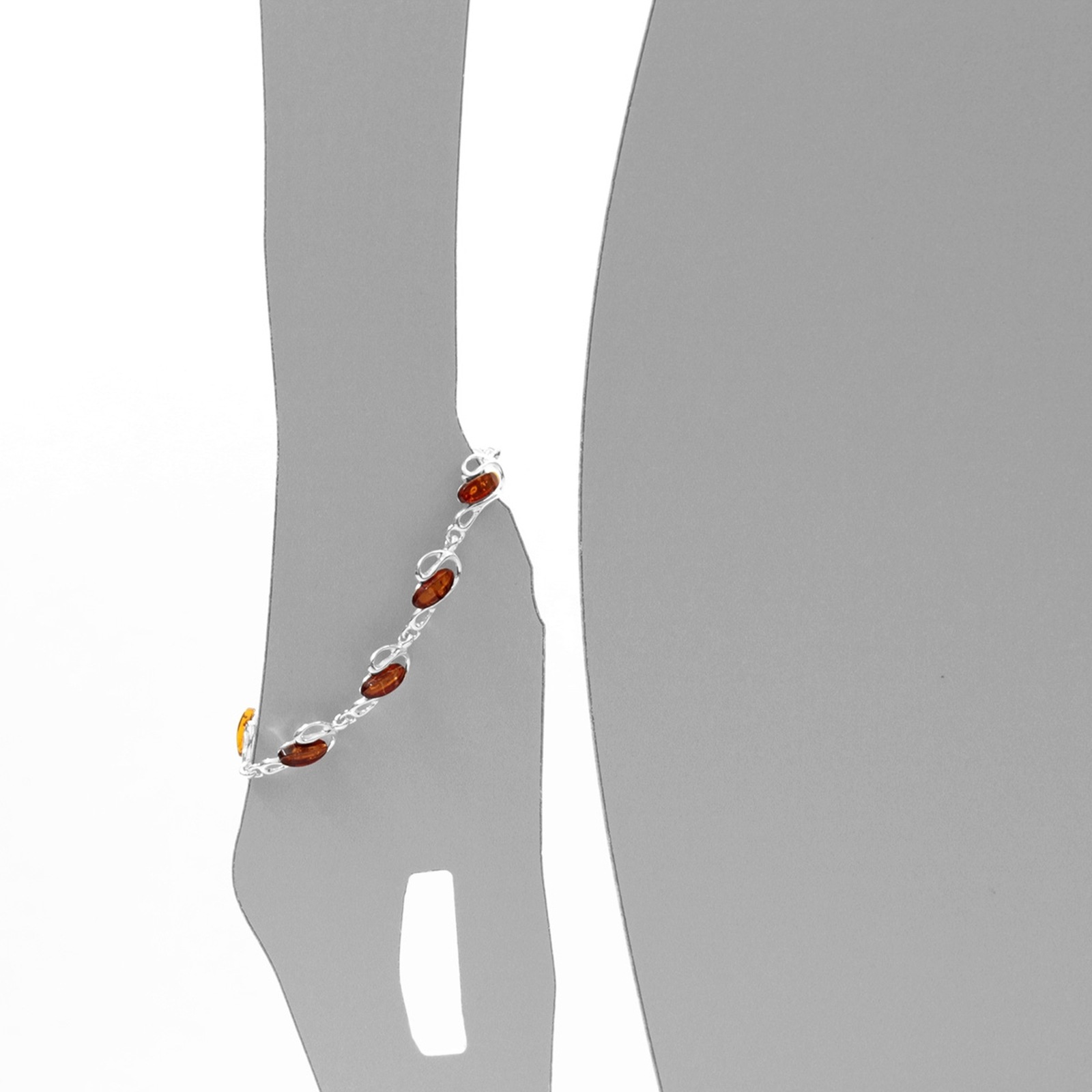 OSTSEE-SCHMUCK Armband »- Ortrun - Silber 925/000 - Bernstein«