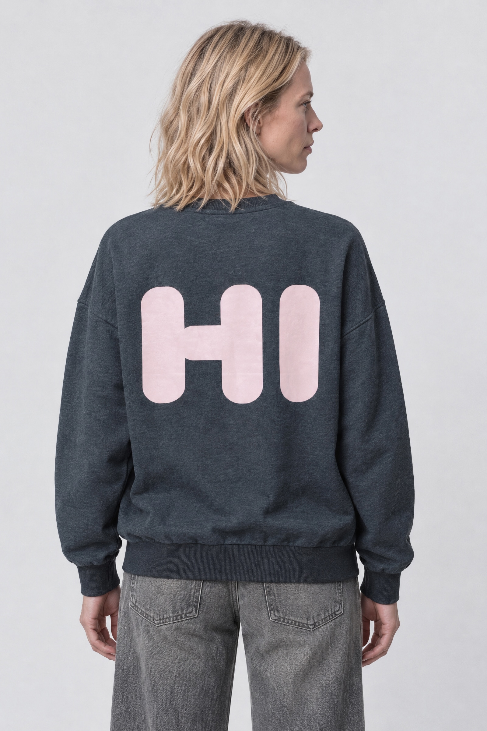 Alife & Kickin Sweatshirt , Rückenprint HI, Rundhals, Rippbündchen, Relaxed Fit, hüftlang
