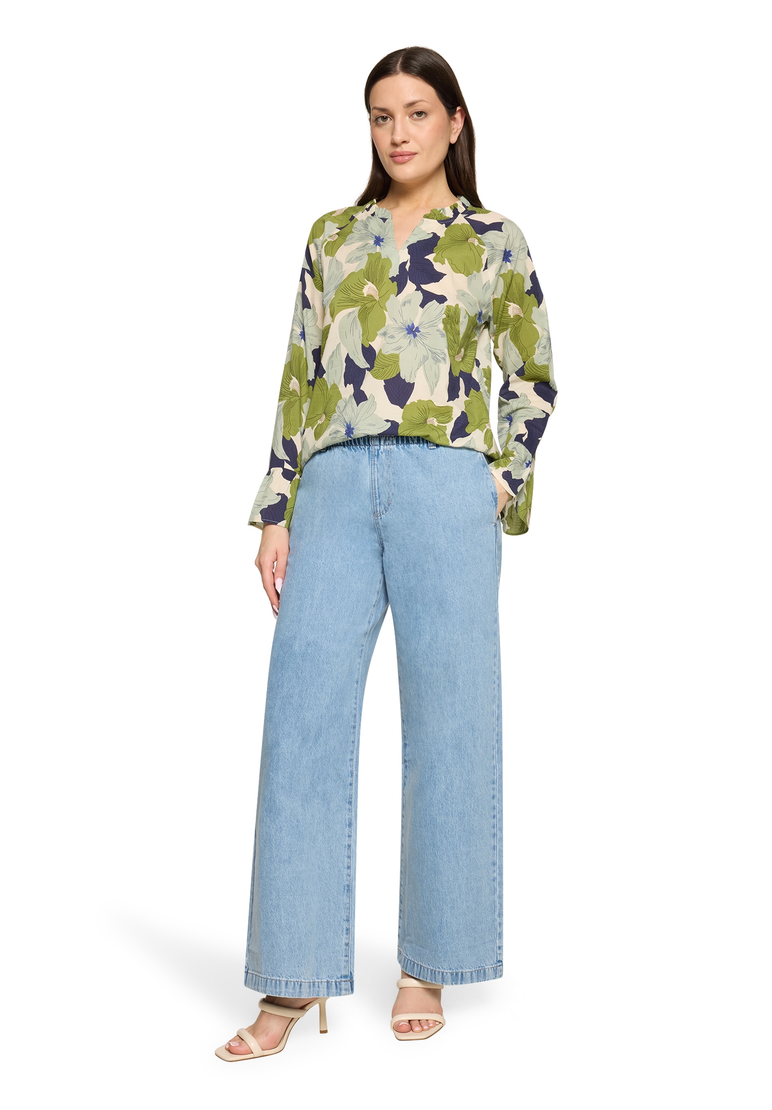 Cartoon Rüschenbluse »Rüschenbluse mit Muster«