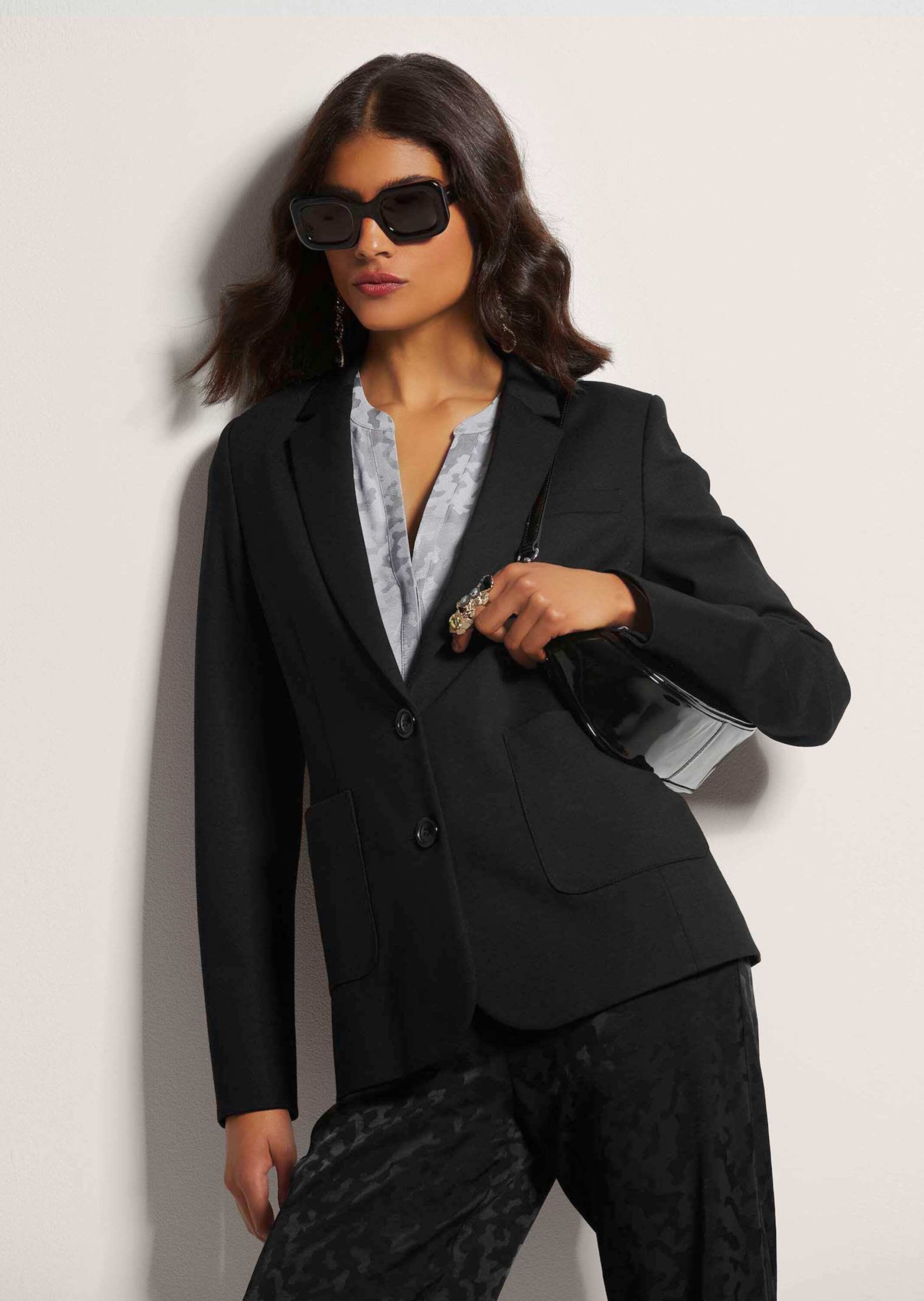 MADELEINE Jackenblazer »Blazer Langer Jersyblazer mit Revers«
