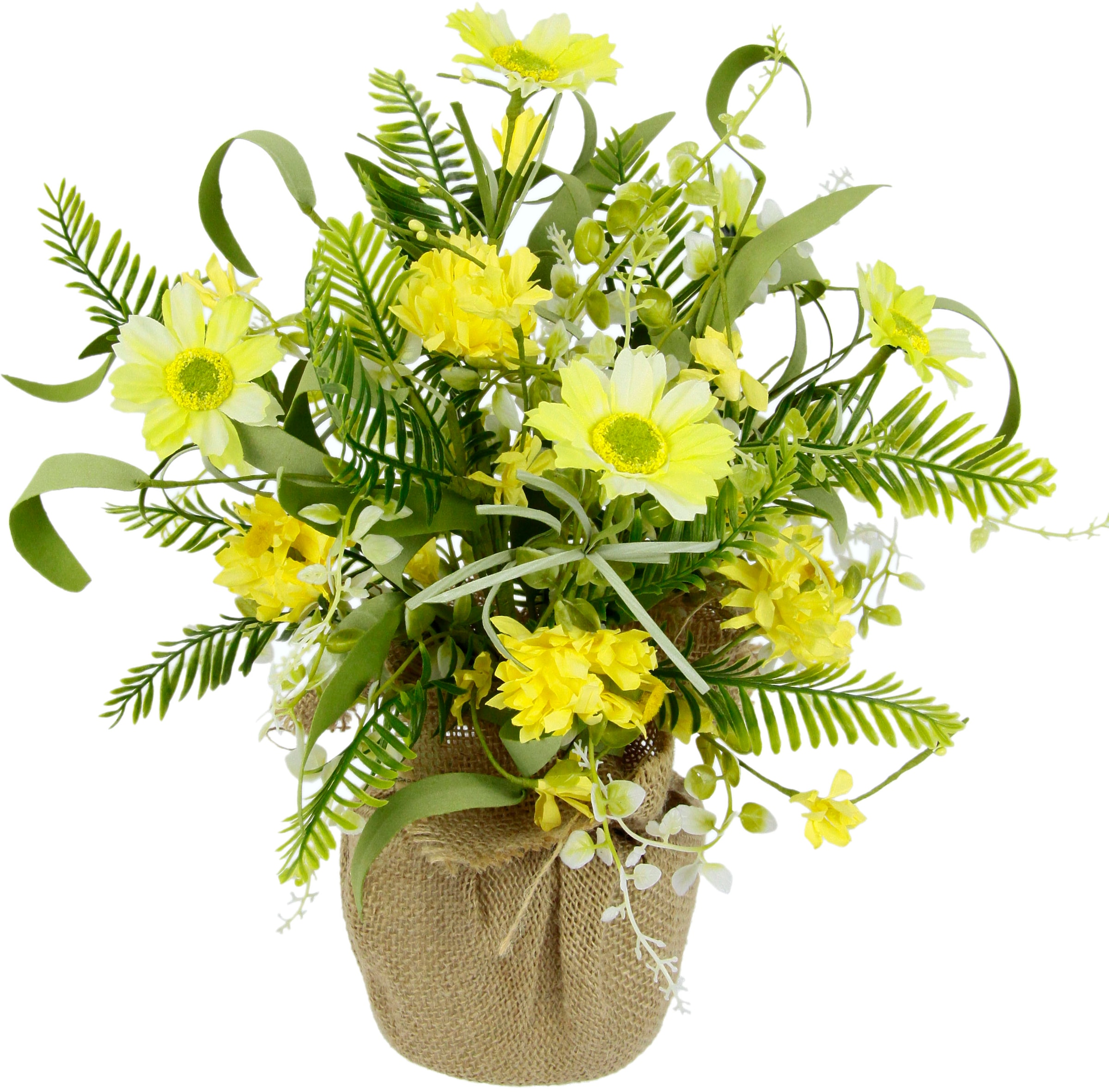 I.GE.A. Kunstblume Vase bequem kaufen »Arrangement aus Lilie/Pfingstrose«, Keramik