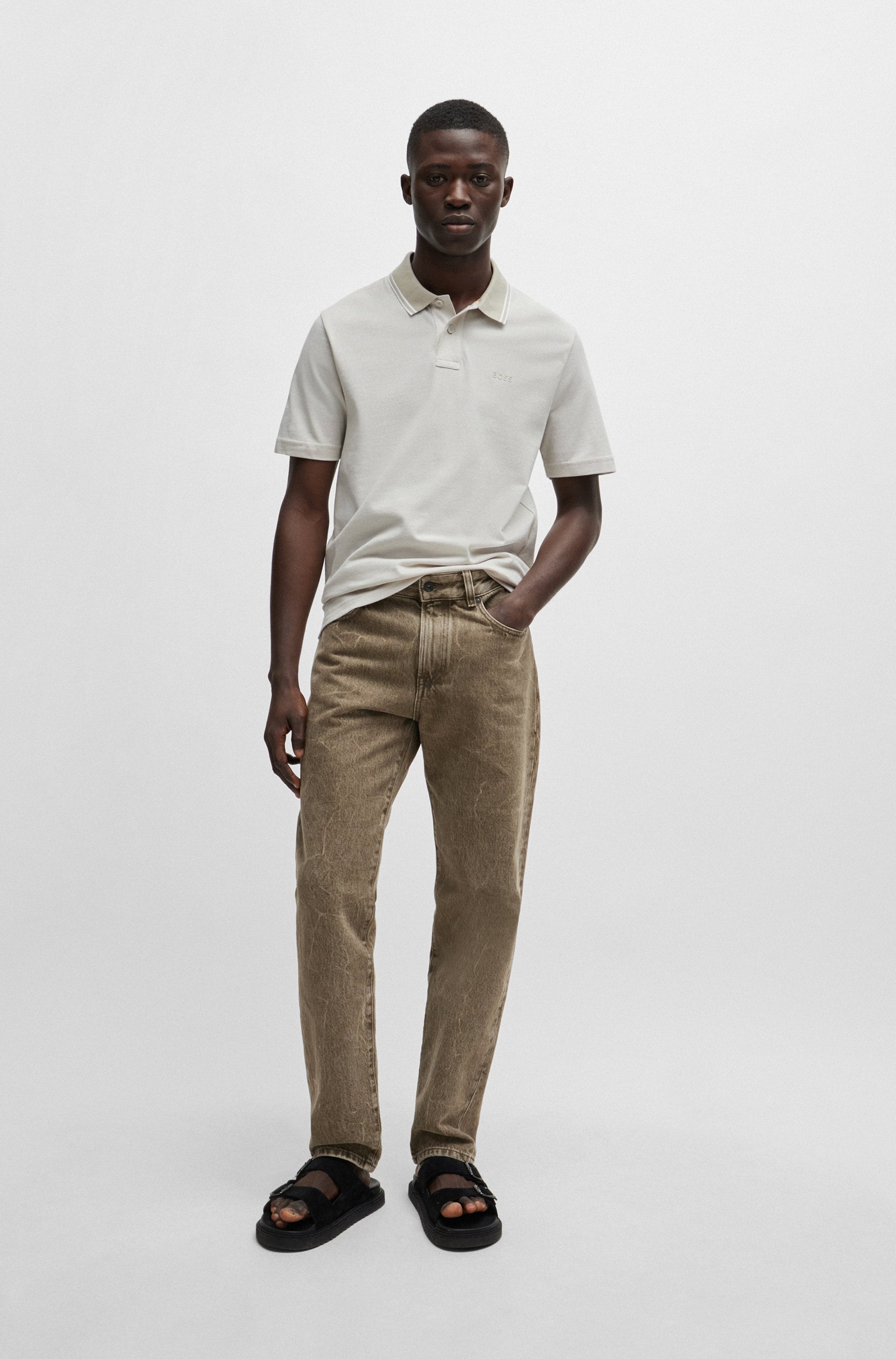 BOSS ORANGE Poloshirt »PeoxfordNew«, mit Polokragen
