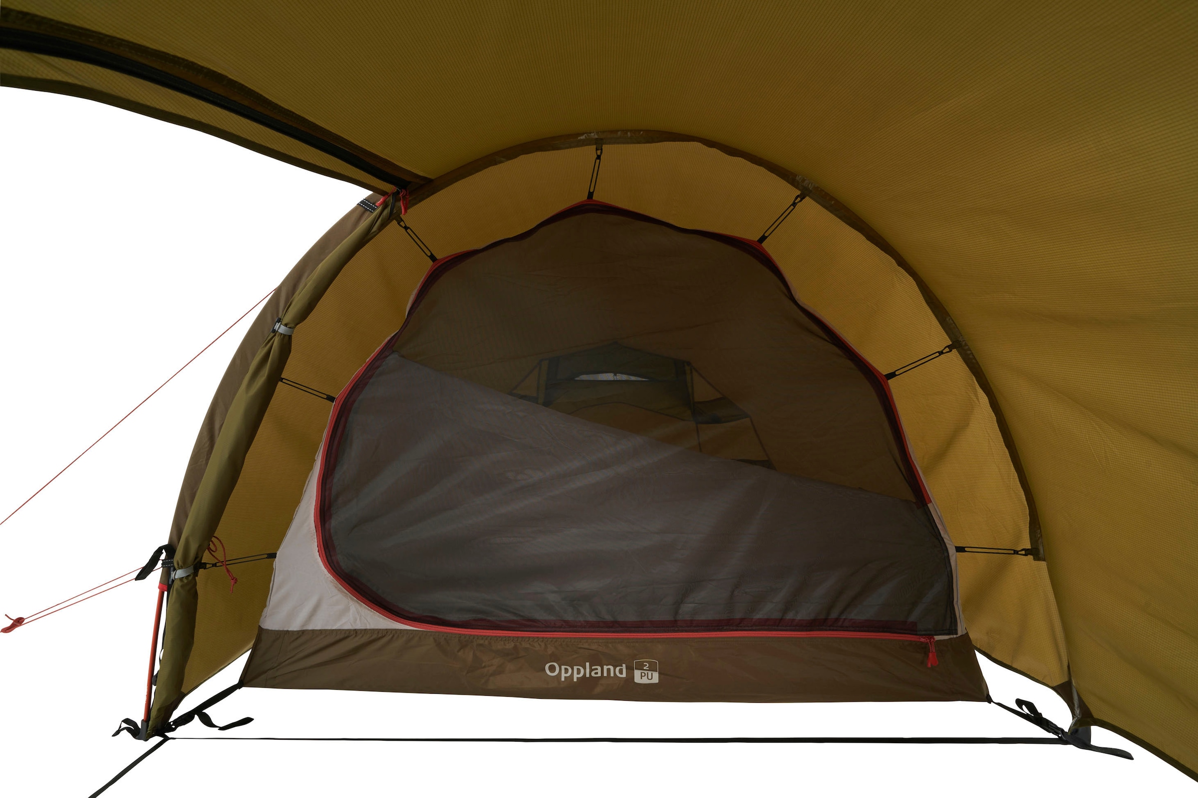 Nordisk Tunnelzelt »Oppland 2 (2.0) PU Tent Dark Olive«, 2 Personen, (Packung, 1 tlg.)