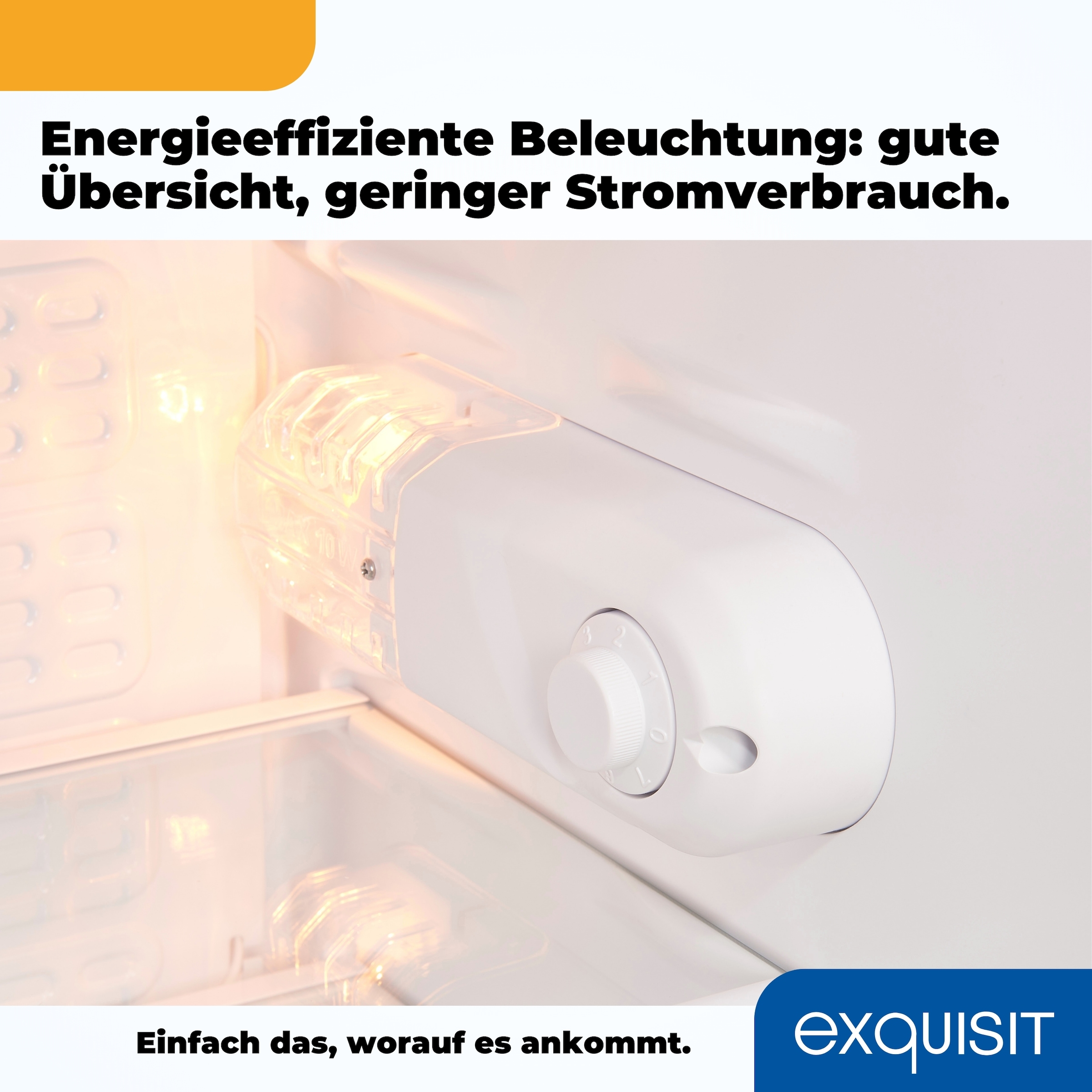exquisit Vollraumkühlschrank »KS116-V-041E weiss«, 88 L Volumen