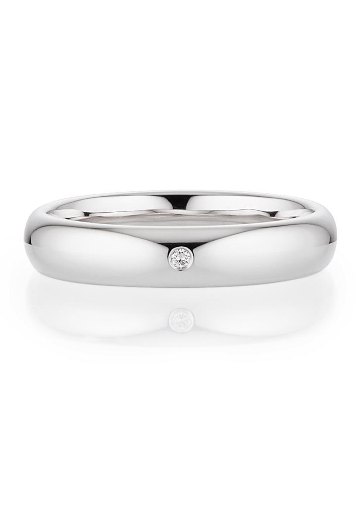 Bruno Banani Trauring »Schmuck Geschenk, Ehering Hochzeit Damenring Herrenring«, wahlweise mit oder ohne Brillant, Made in Germany