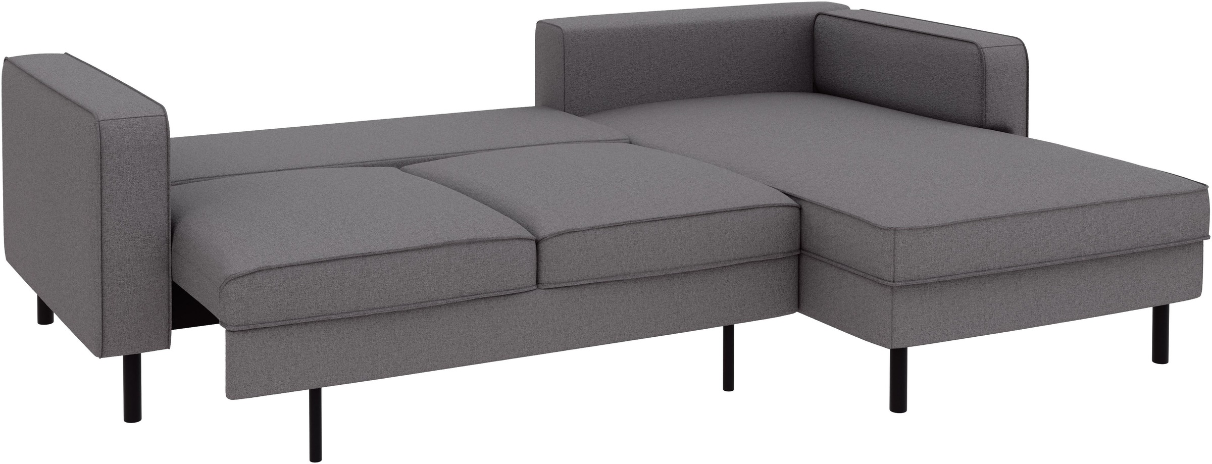 TRENDMANUFAKTUR Ecksofa »Watkins, Couch wahlweise mit Schlaffunktion & Bettkasten, auch in Cord«, Recamiere beidseitig montierbar, Breite 232 cm