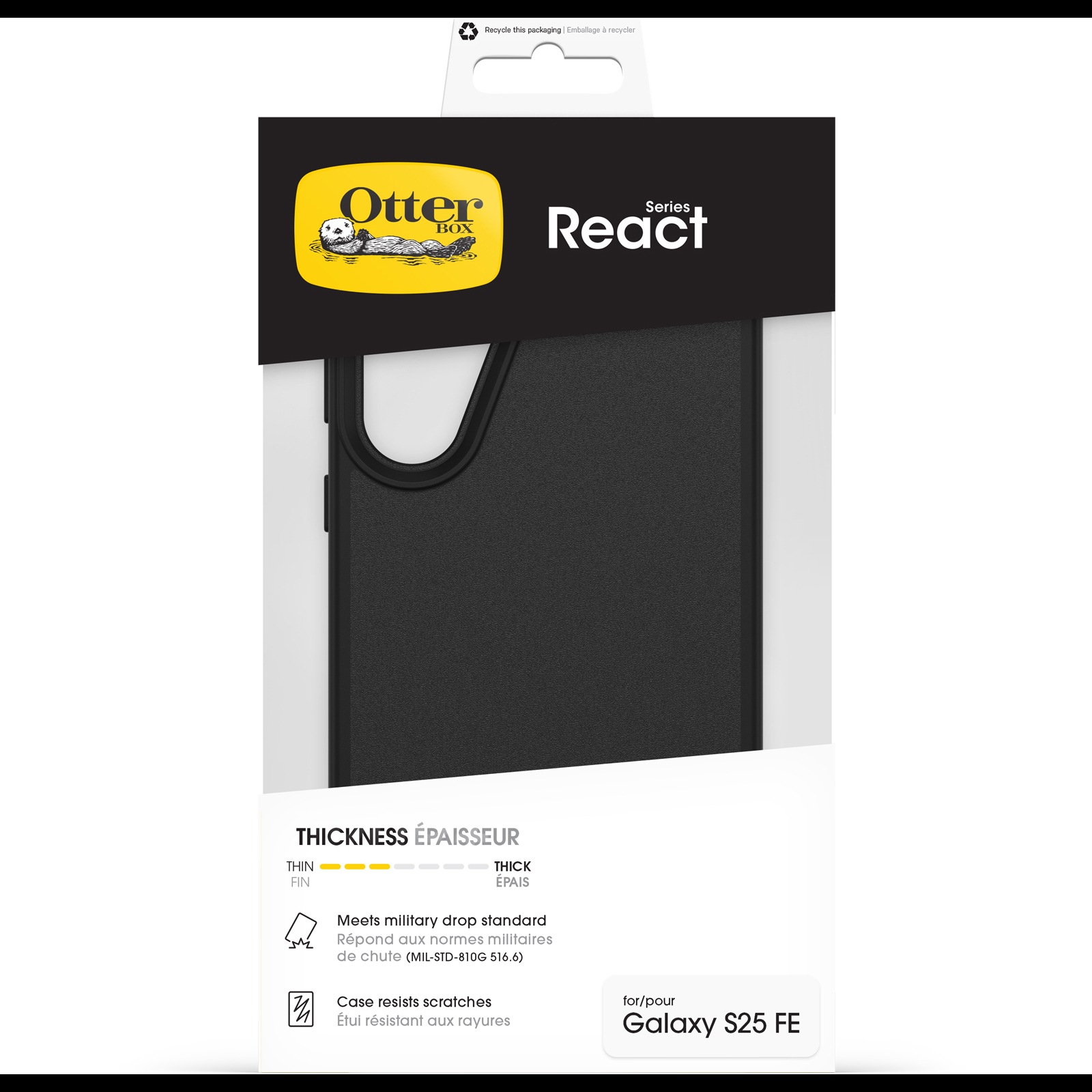 Otterbox Handyhülle »React Series Case für Samsung Galaxy S25 FE« Samsung Galaxy S25 FE Backcover, Schutzhülle, Handyschutzhülle, Case, Schutzcase, stoßfest