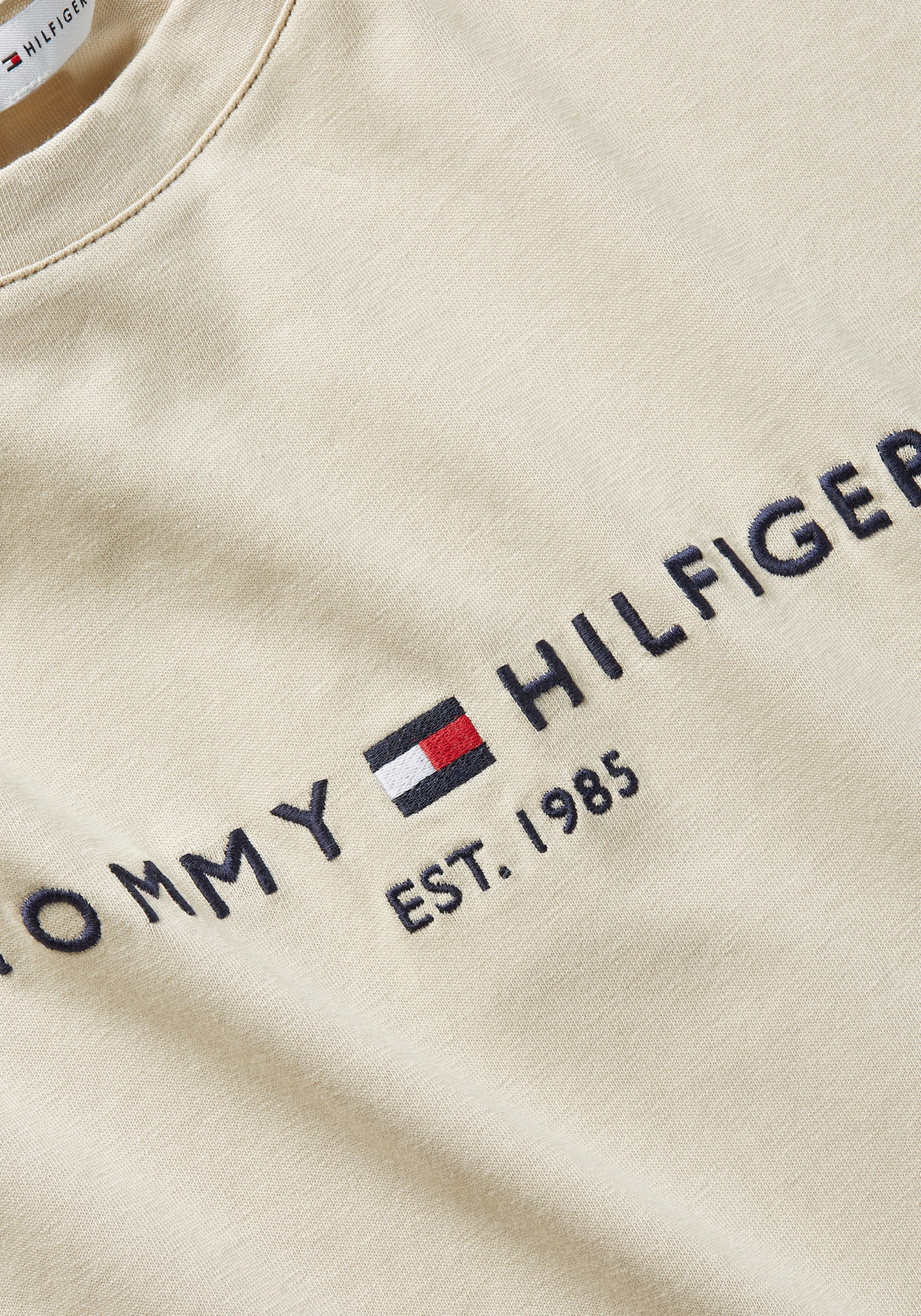 Tommy Hilfiger Rundhalsshirt »REGULAR C-NK mit Tommy bei großem TEE Logoschriftzug HILFIGER SS«, ♕ Hilfiger