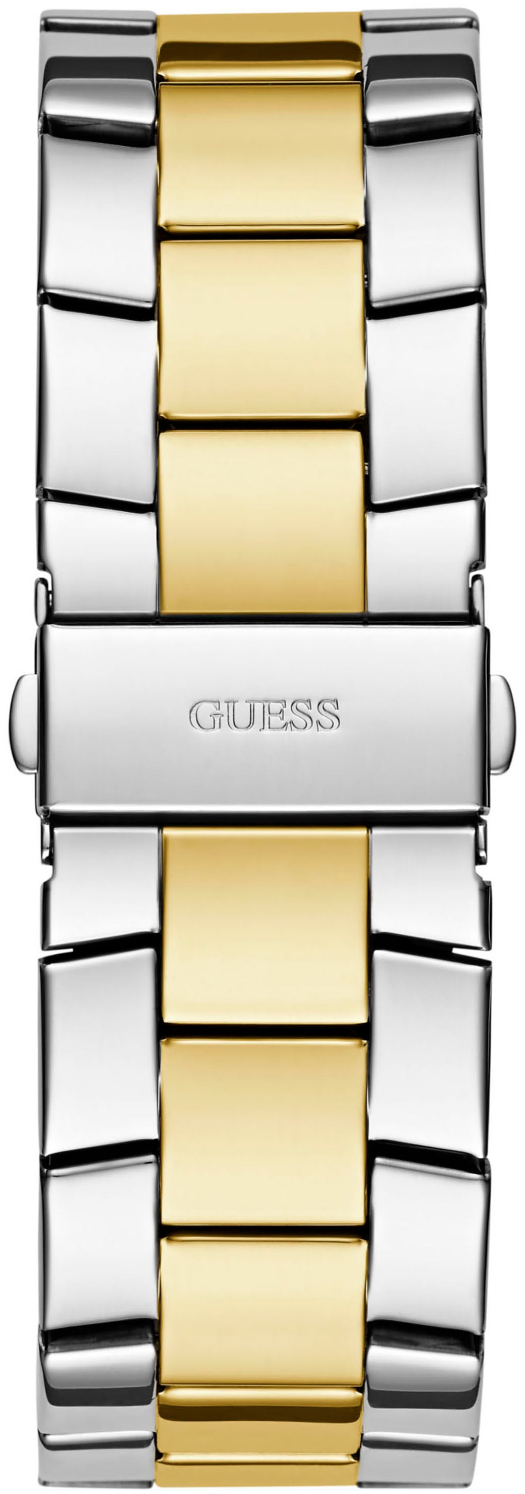 Guess Multifunktionsuhr »MAJESTIC« Quarzuhr, Armbanduhr, Herren, Datum, 12/24-Std.-Anzeige,Kristallsteine