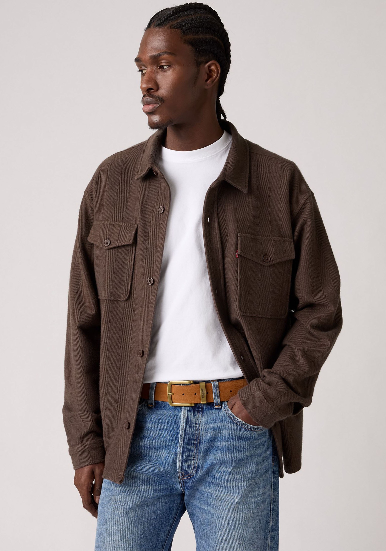 Levi's® Ledergürtel »METAL TWO HORSE KEEPER BELT«, mit Metallschließe