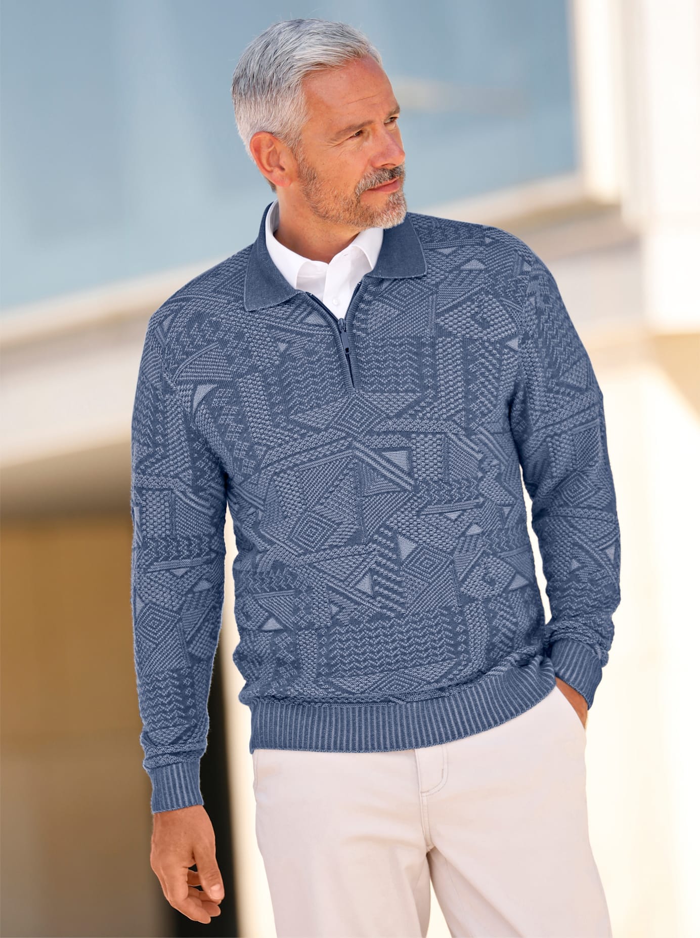 Marco Donati Polokragenpullover »Polopullover«