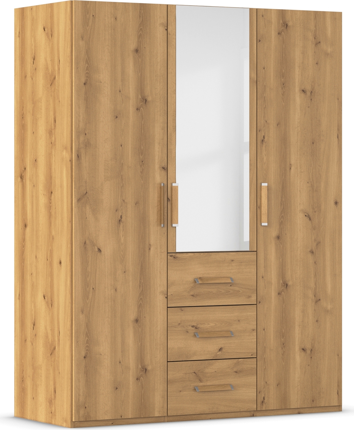 rauch Drehtürenschrank »Kleiderschrank Schrank Garderobe Schlafzimmerschrank EVELYN« in 2 Höhen 197 oder 210 cm erhältlich, inkl. SOFT-CLOSE-FUNKTION,  in elegantem Stil mit Schubladen 3 Breiten und 2 Höhen MADE IN GERMANY