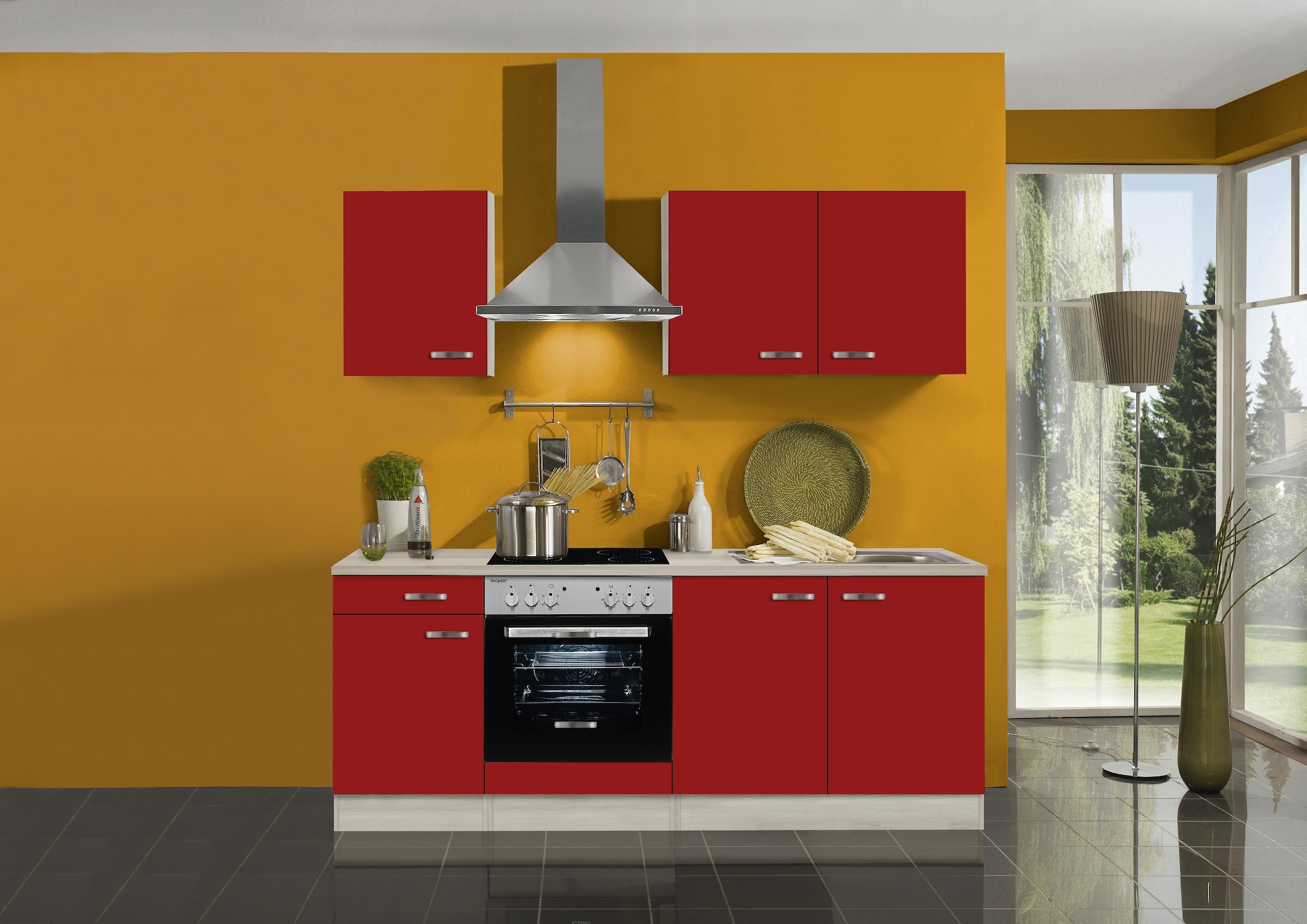 OPTIFIT Küchenzeile »Faro«, mit E-Geräten, Breite 210 cm bequem kaufen | Küchenzeilen mit Geräten