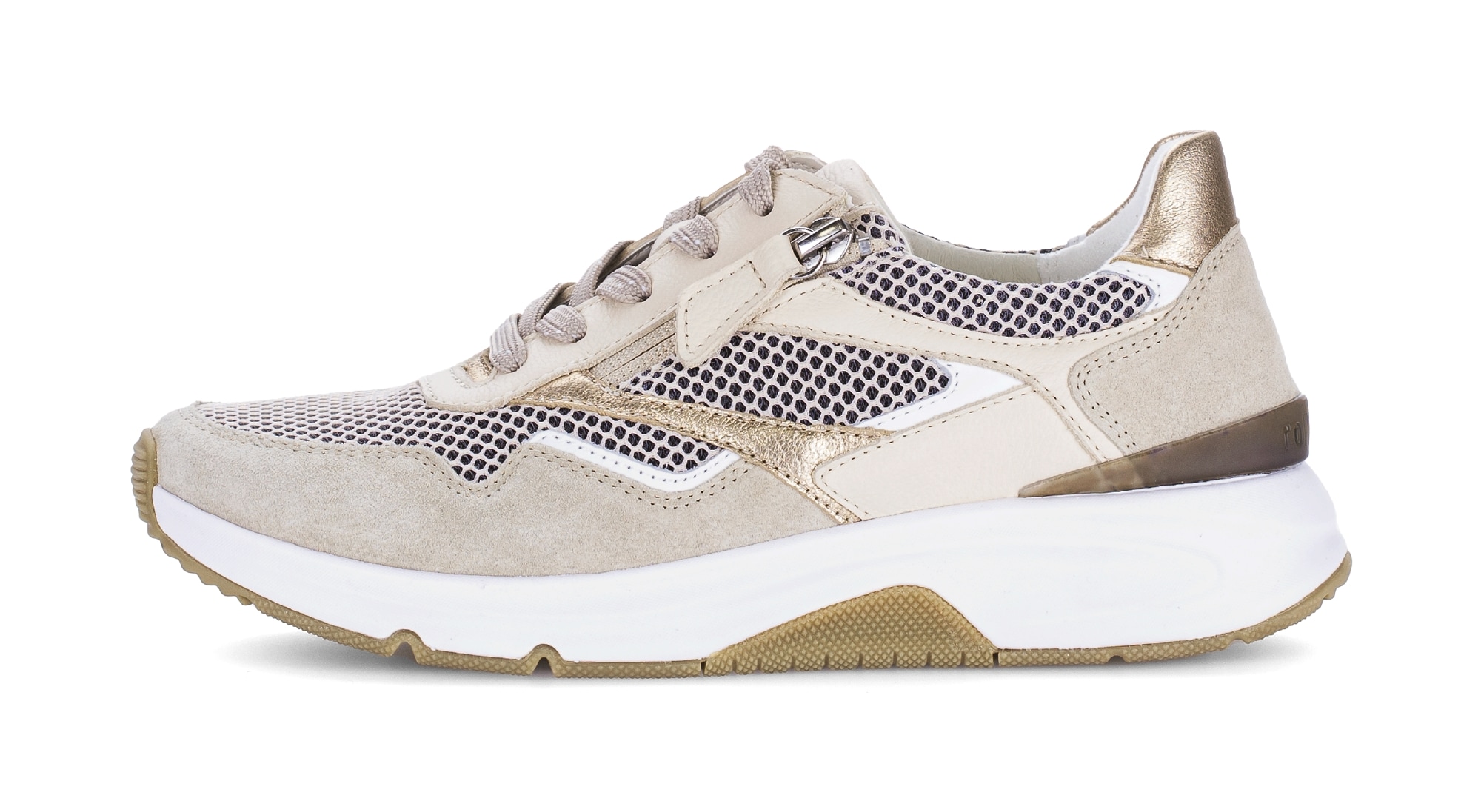 rollingsoft Keilsneaker  , Freizeitschuh, Halbschuh, Schnürschuh, Außenreißverschluss, G-Weite