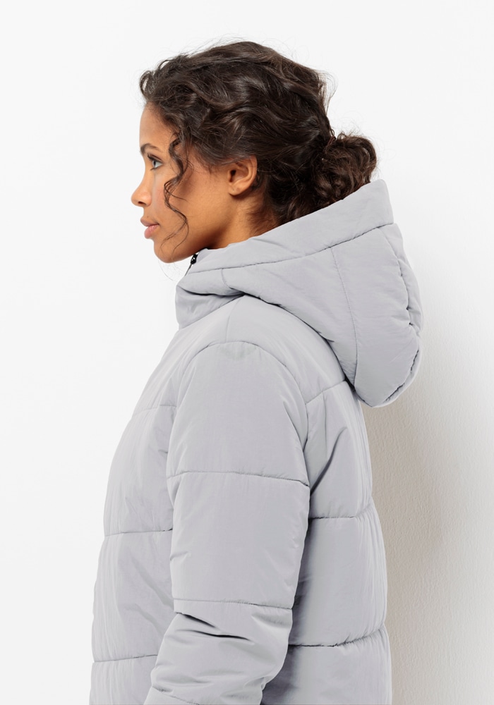 Jack Wolfskin Funktionsjacke »KAROLINGER LONG JKT W«, mit Kapuze