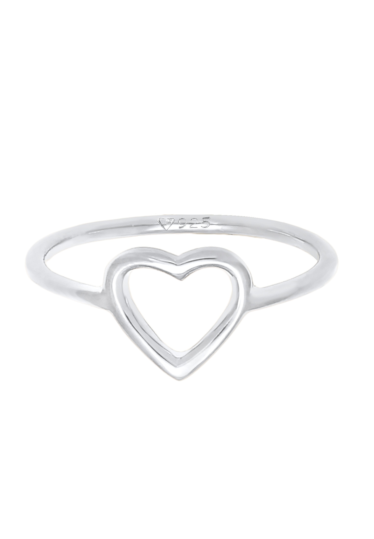 Elli Silberring »Ring Herz Liebe Romantik Zart Filigran 925 Silber«