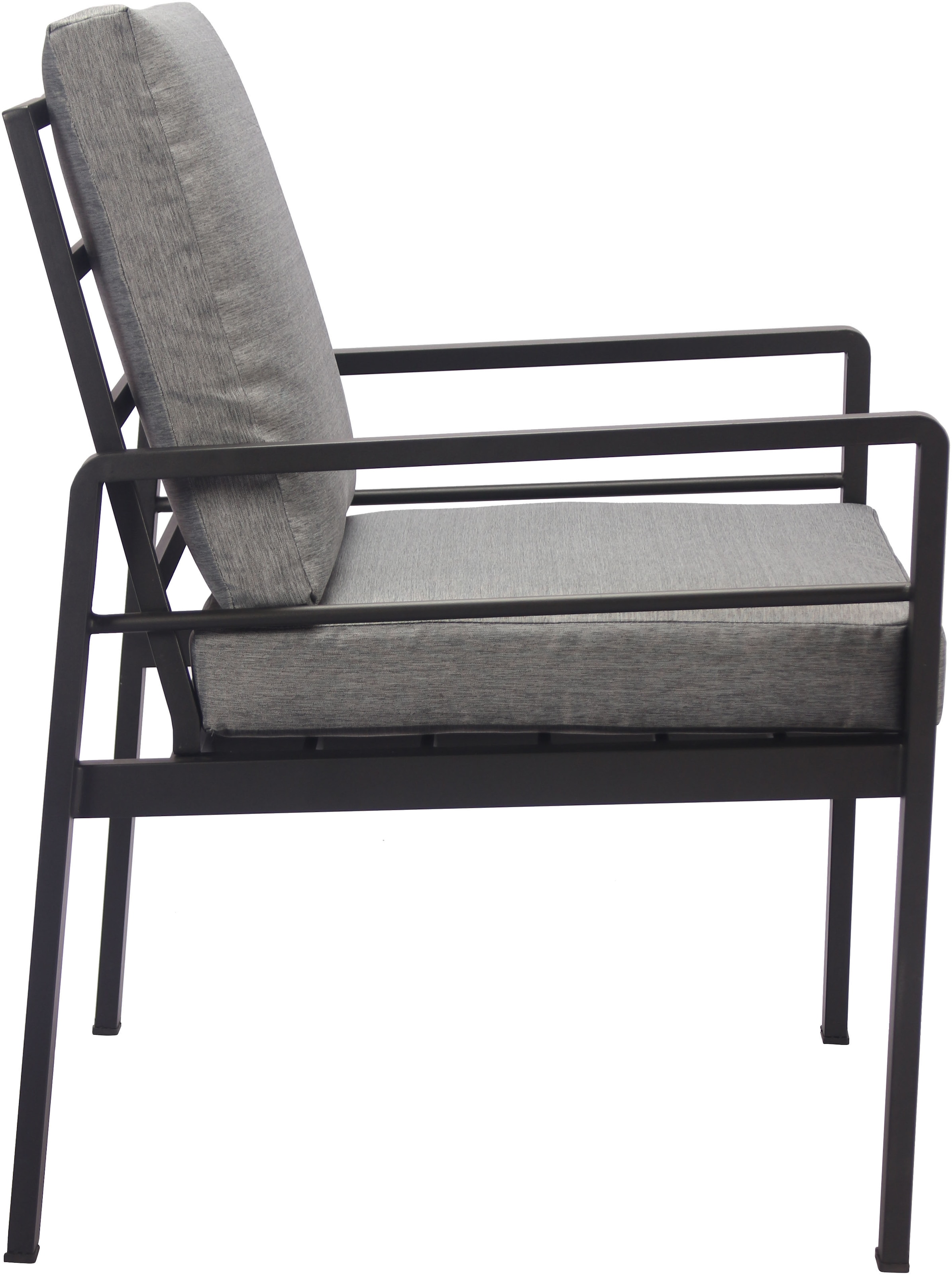KONIFERA Garten-Essgruppe »»New Jersey««, (Set, 13 tlg., 4 Sessel, Tisch 80x160x71 cm, inkl. Auflagen), Aluminium