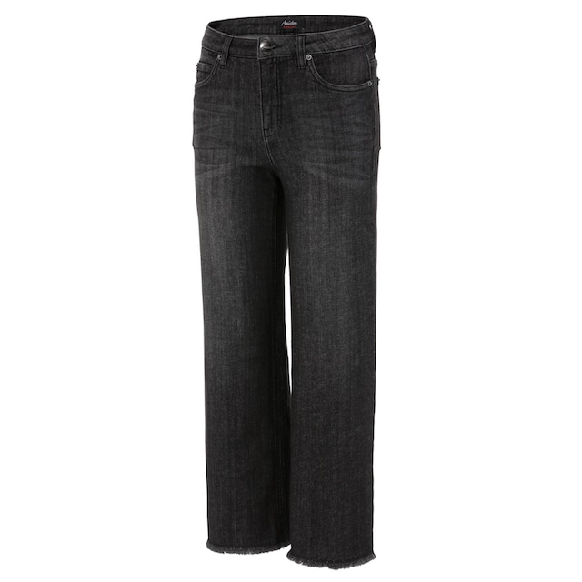 mit ♕ bei CASUAL ausgefranstem Aniston Beinabschluss 7/8-Jeans, leicht