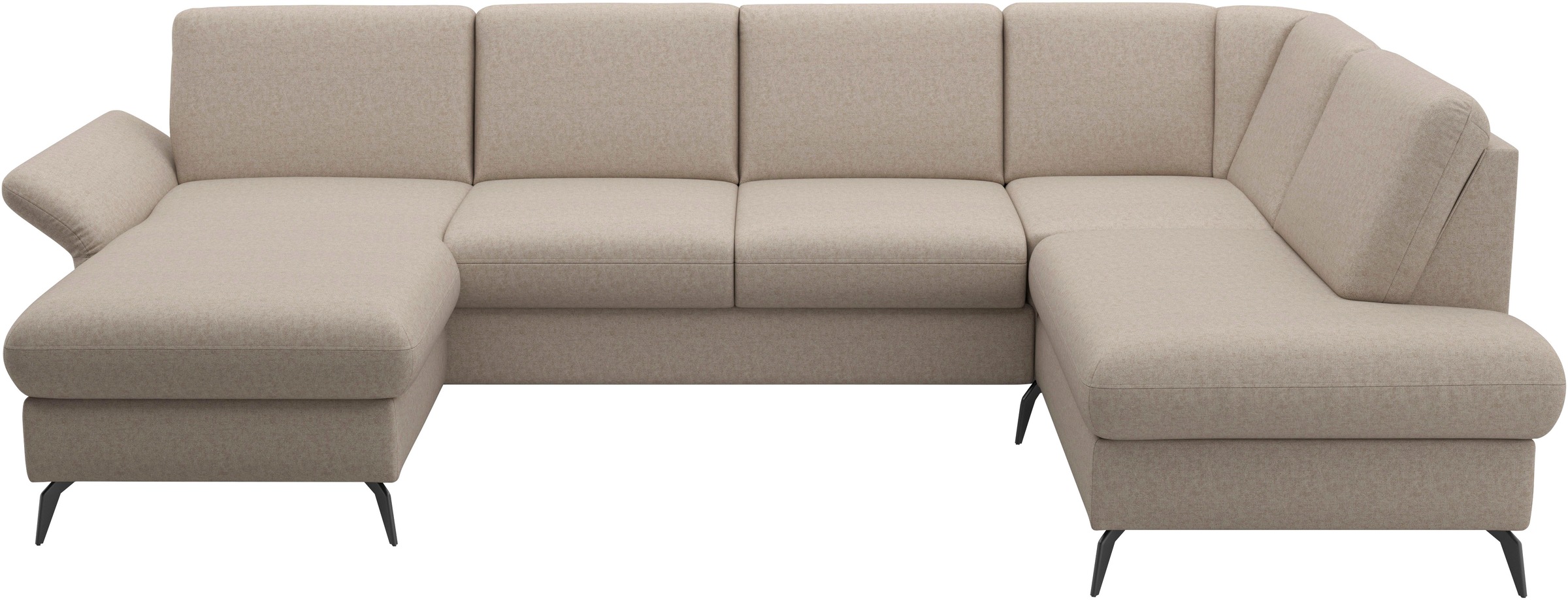 Home affaire Wohnlandschaft »Rochelle«, optional: Armteilverstellung, klappbar, Bettkasen