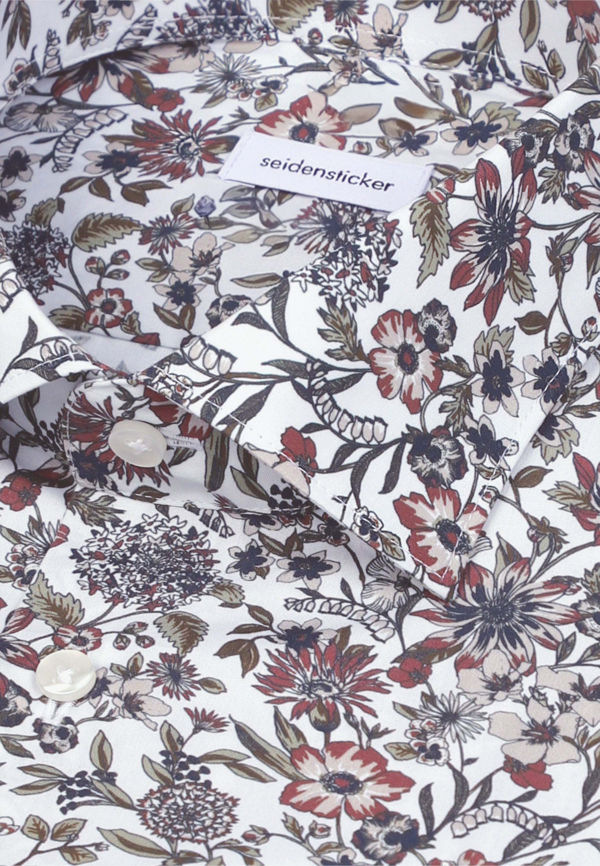 seidensticker Businesshemd »Schwarze Rose« Slim 1/1 Kentkragen Druck