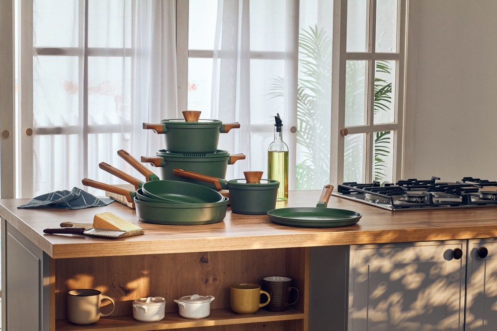 RESTO Kitchenware Kochtopf »Sadr, Bratentopf antihaftbeschichtet, im Geschenkkarton« 2 Stk. tlg. Aluminiumguss